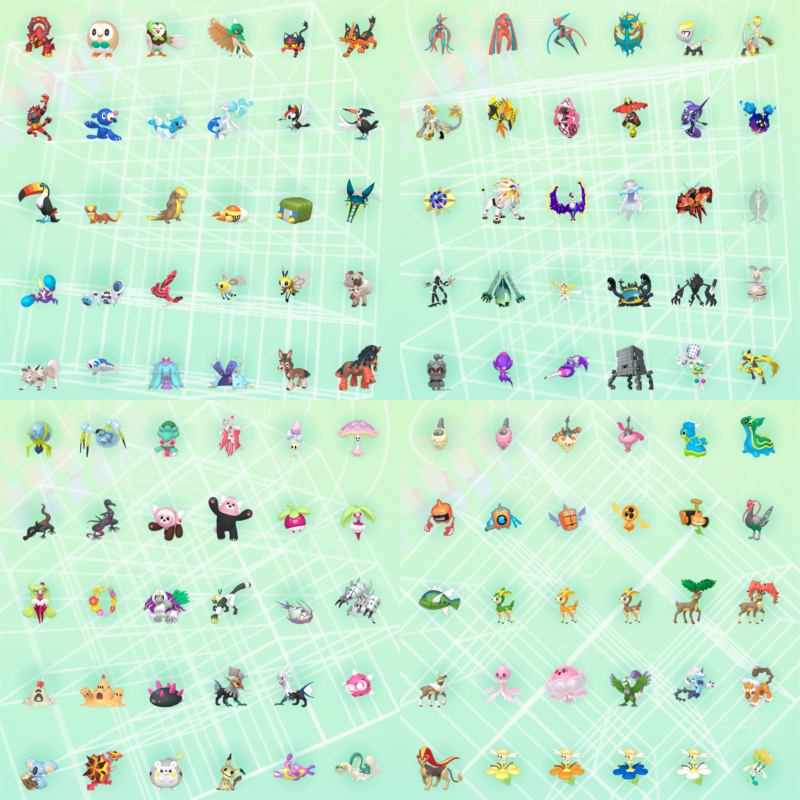 POKEMON Home Living Dex Pokedex Complete Normal Gen 1-7 100% Legit 927 Pokemon