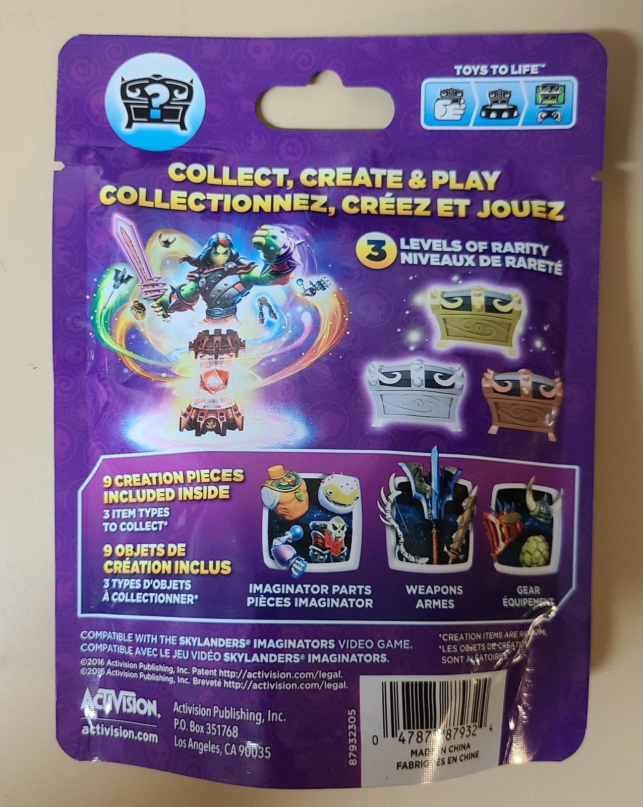 SKYLANDERS 6 Packs: QUBI, Dog Tag, Imaginite Chest, Comic, Battlecast, Cards LOT