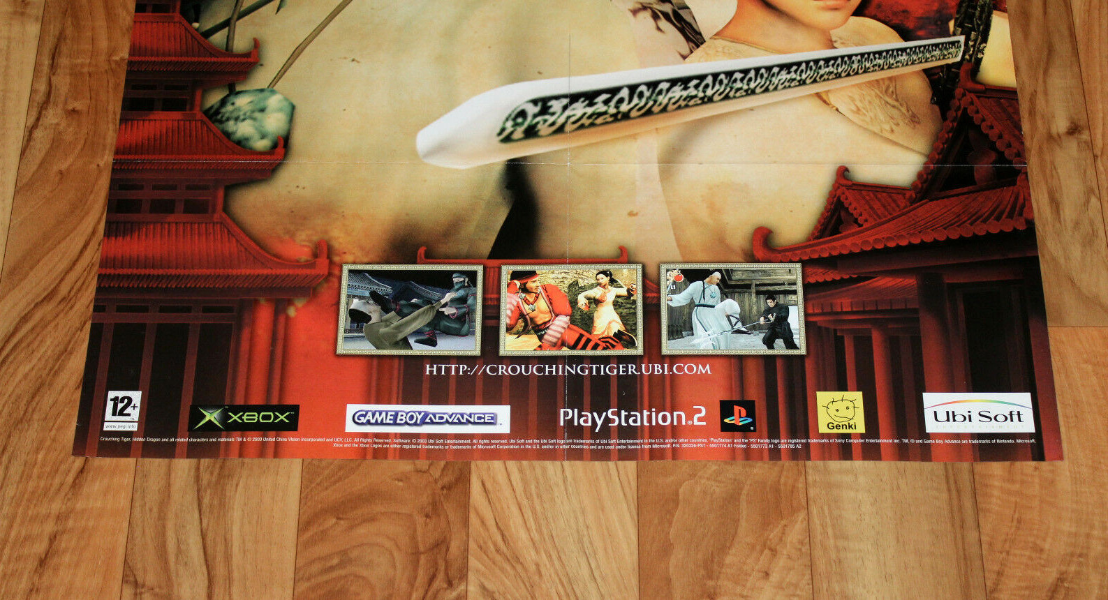 Crouching Tiger, Hidden Dragon Very Rare Poster 59.5x80cm Playstation 2 Xbox GBA