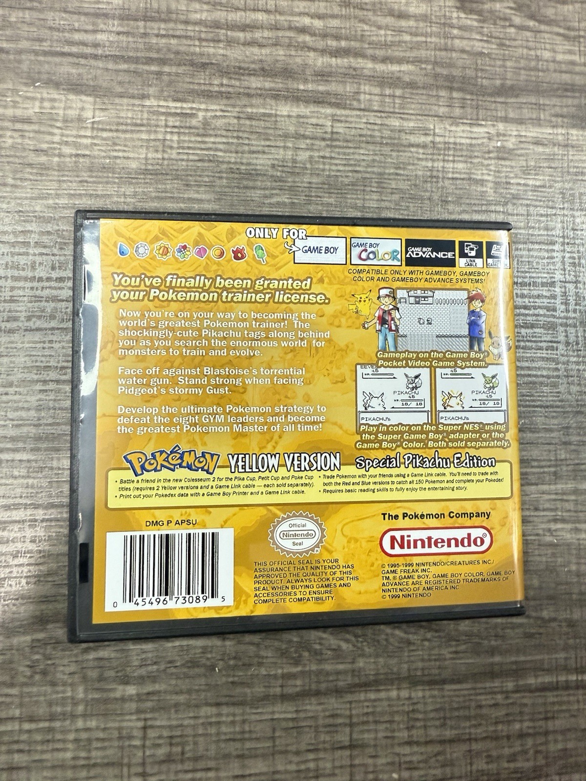 Pokémon Yellow Version Pokemon CASE ONLY Game Boy GB Box