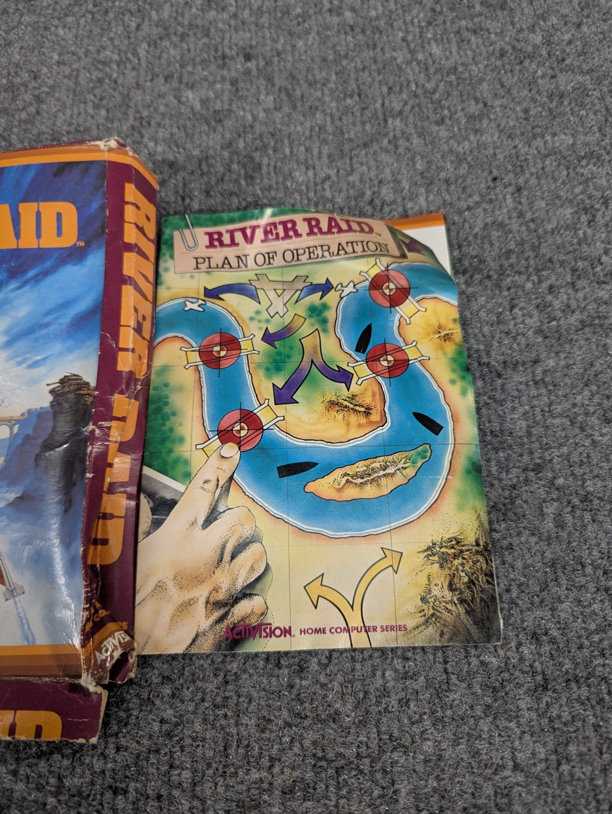 RIVER RAID Atari 400 / 800 / 1200 / XL / XE Cartridge Activision 1983 Tested VGC