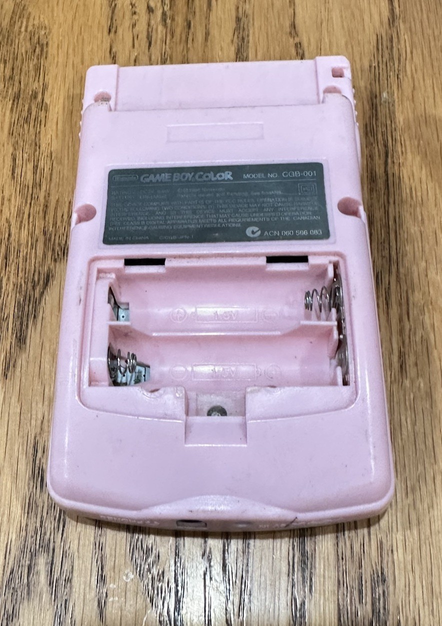 Nintendo Game Boy Color Hello Kitty Pink Edition Tested Works No Battery Cover