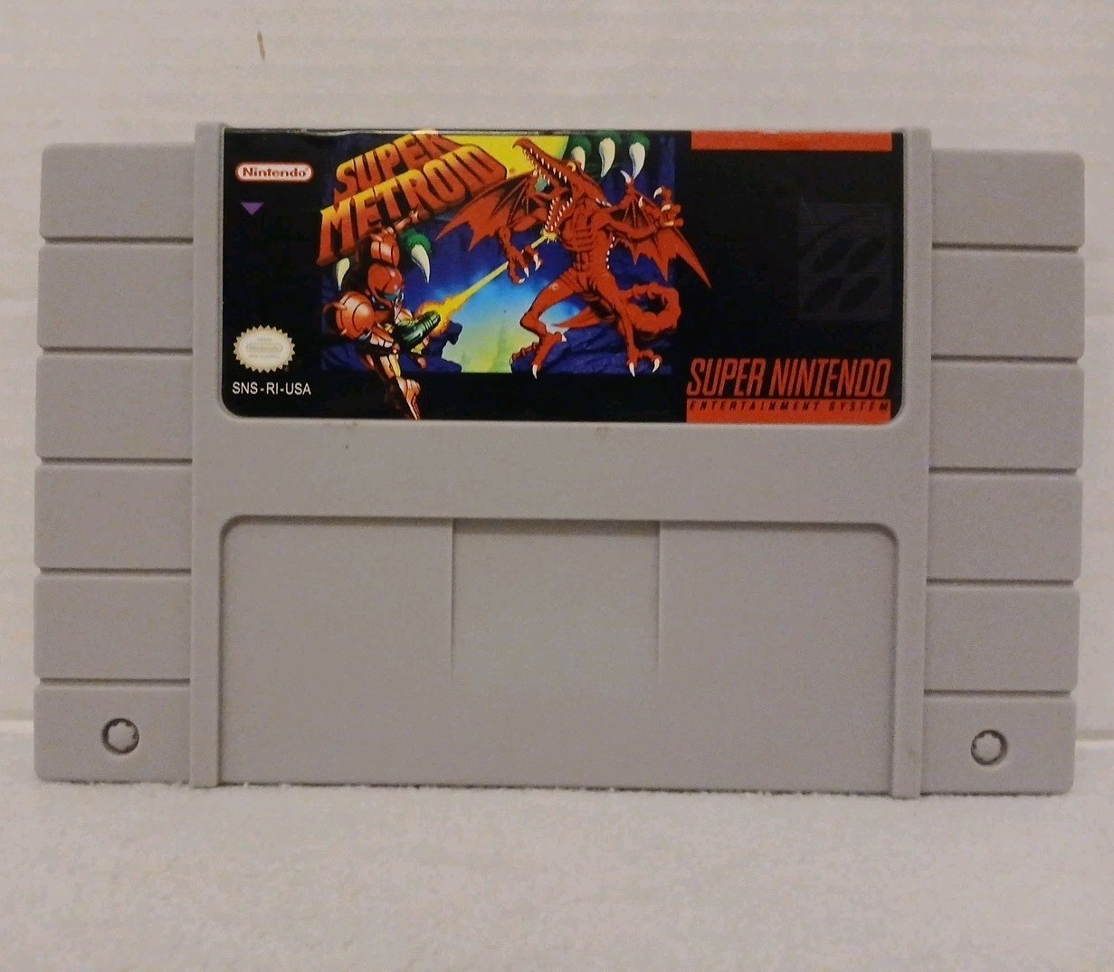 ThinkGeek Super Nintendo Cartridge Super Metroid Display Box Small