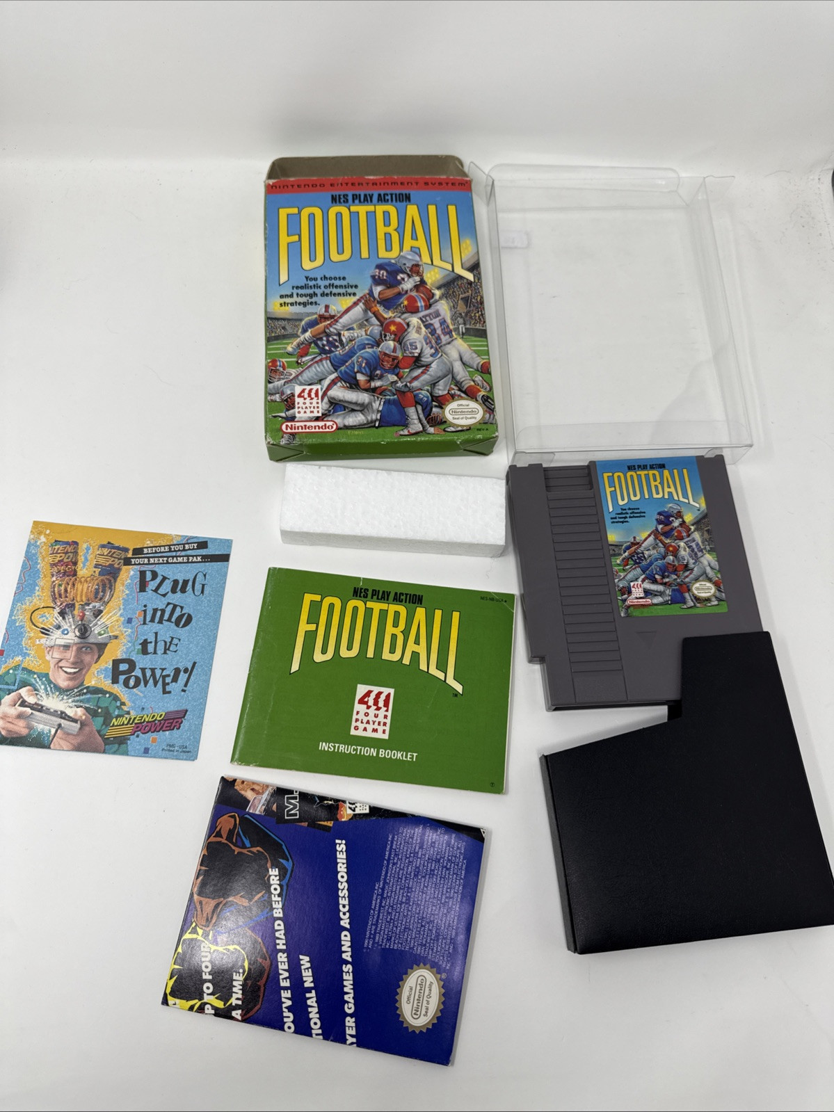 Play Action Football NES CIB Nice Shape! Fast Free Shipping!