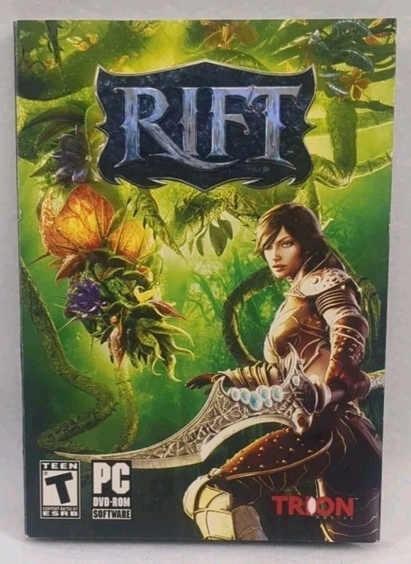 Rift pc dvd rom software computer game trion New sealed Teen 2011 vintage game