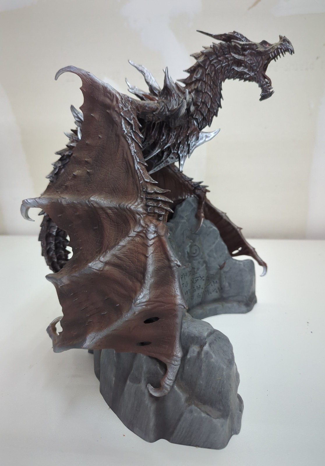 Skyrim Alduin Dragon Statue & Base Bethesda 2011 Limited Collector’s Edition