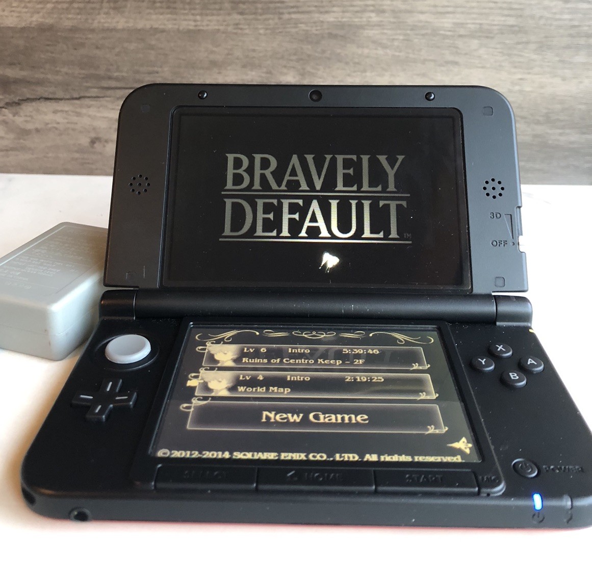 Nintendo 3DS XL Red Console SPR-001 US Pokémon Case Stylus Bravely Default