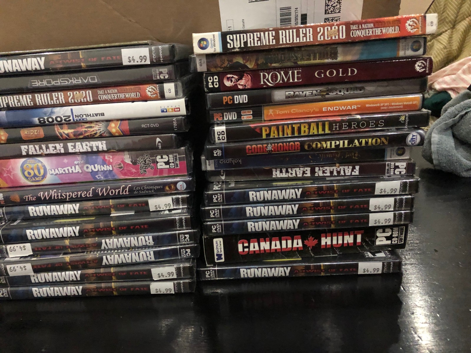 Lot Of 40 PC CD ROM Box Video Games see pics