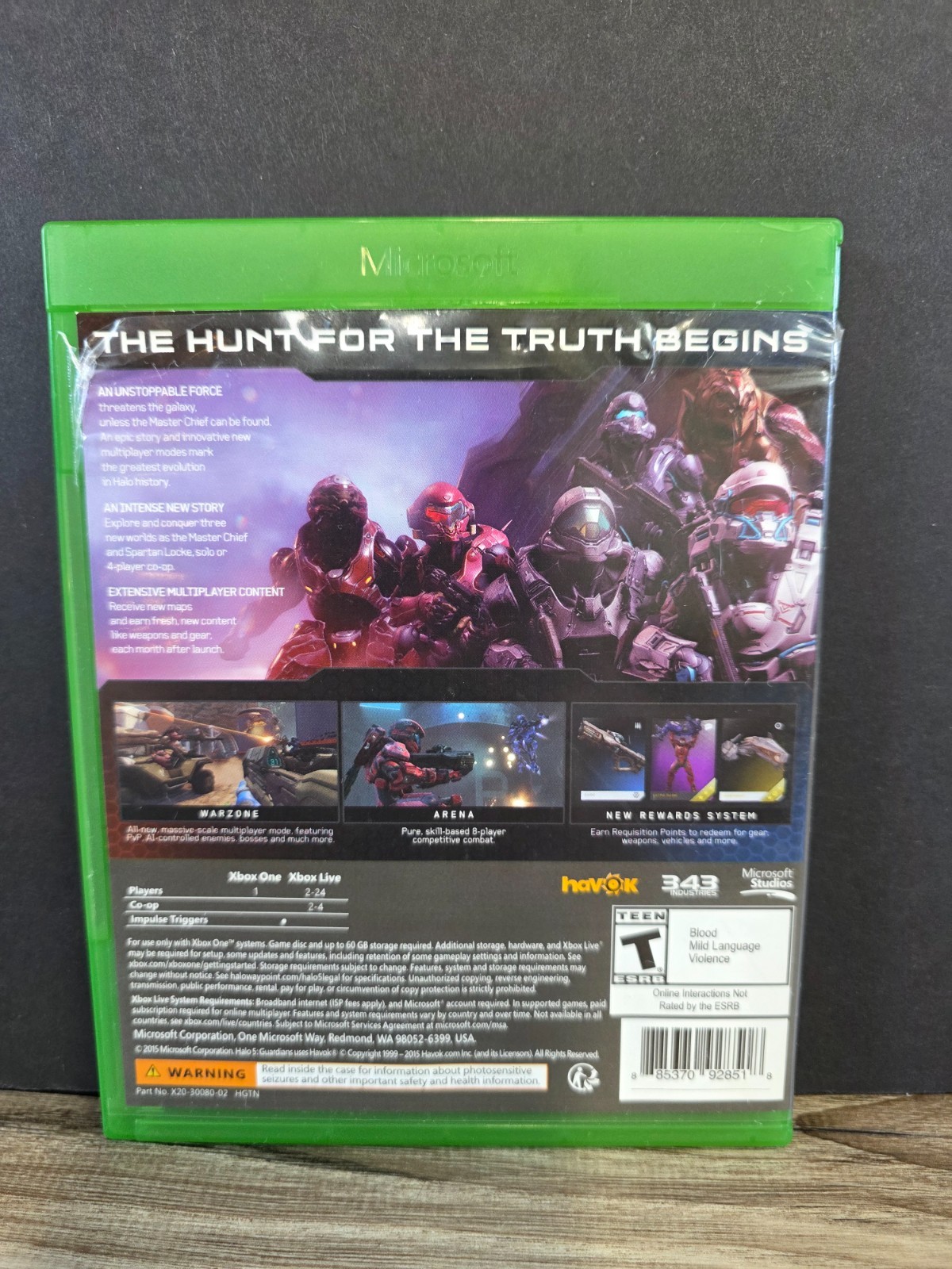 Halo 5 Guardians ( 2015 Xbox One ) Exclusive Tested 343 Industries Microsoft