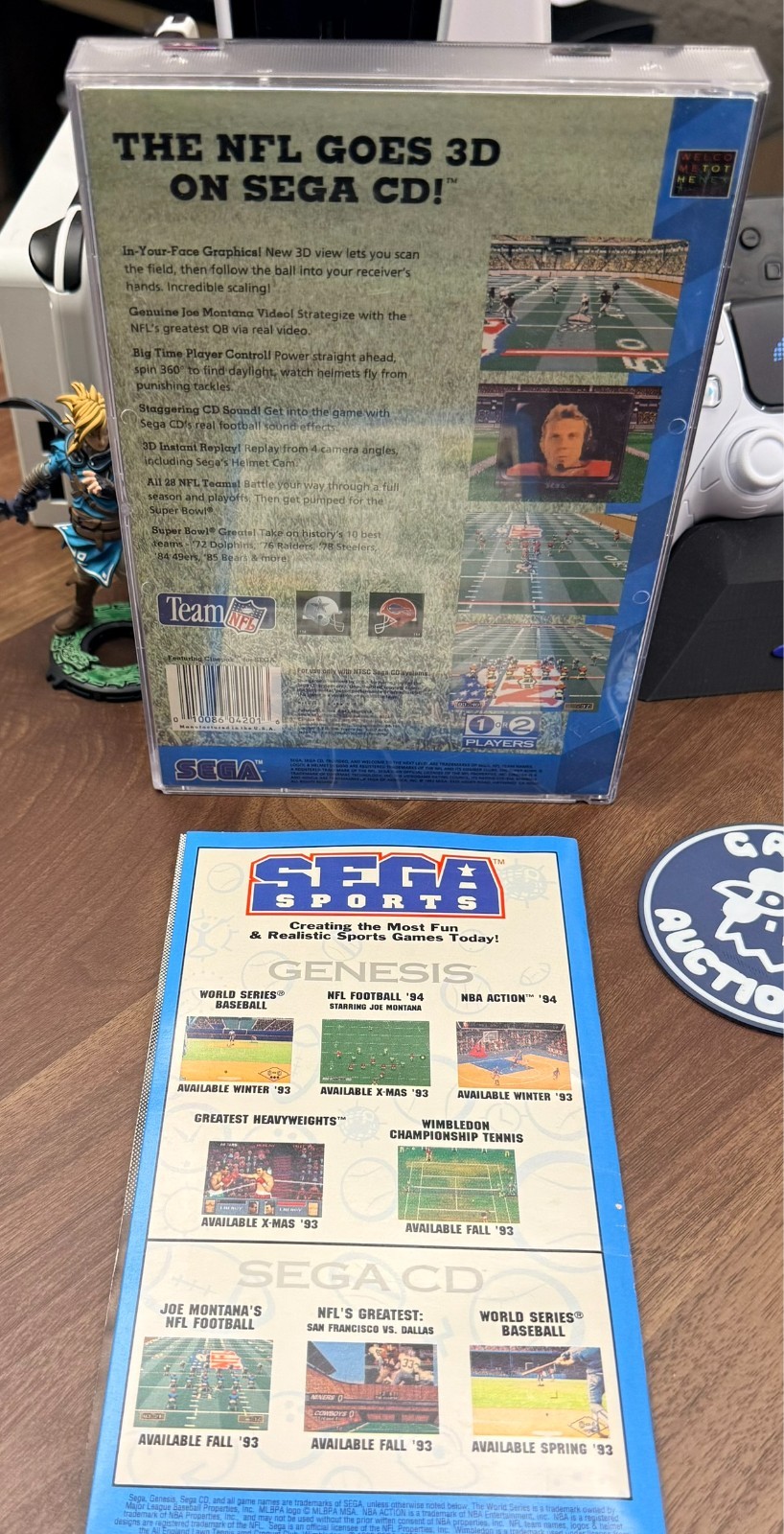 Joe Montana’s NFL Football – Sega CD – Blank Reg Card – Cleaned & FAST SHIP!