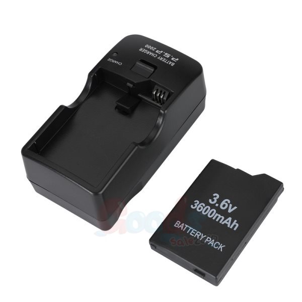 3600mAh Rechargeable Battery for PSP 2000 2001 2006 3000 3001 3003 +Charger
