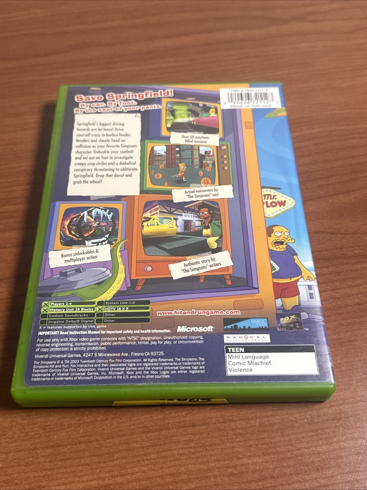 The Simpsons: Hit & Run (Microsoft Xbox, 2003)