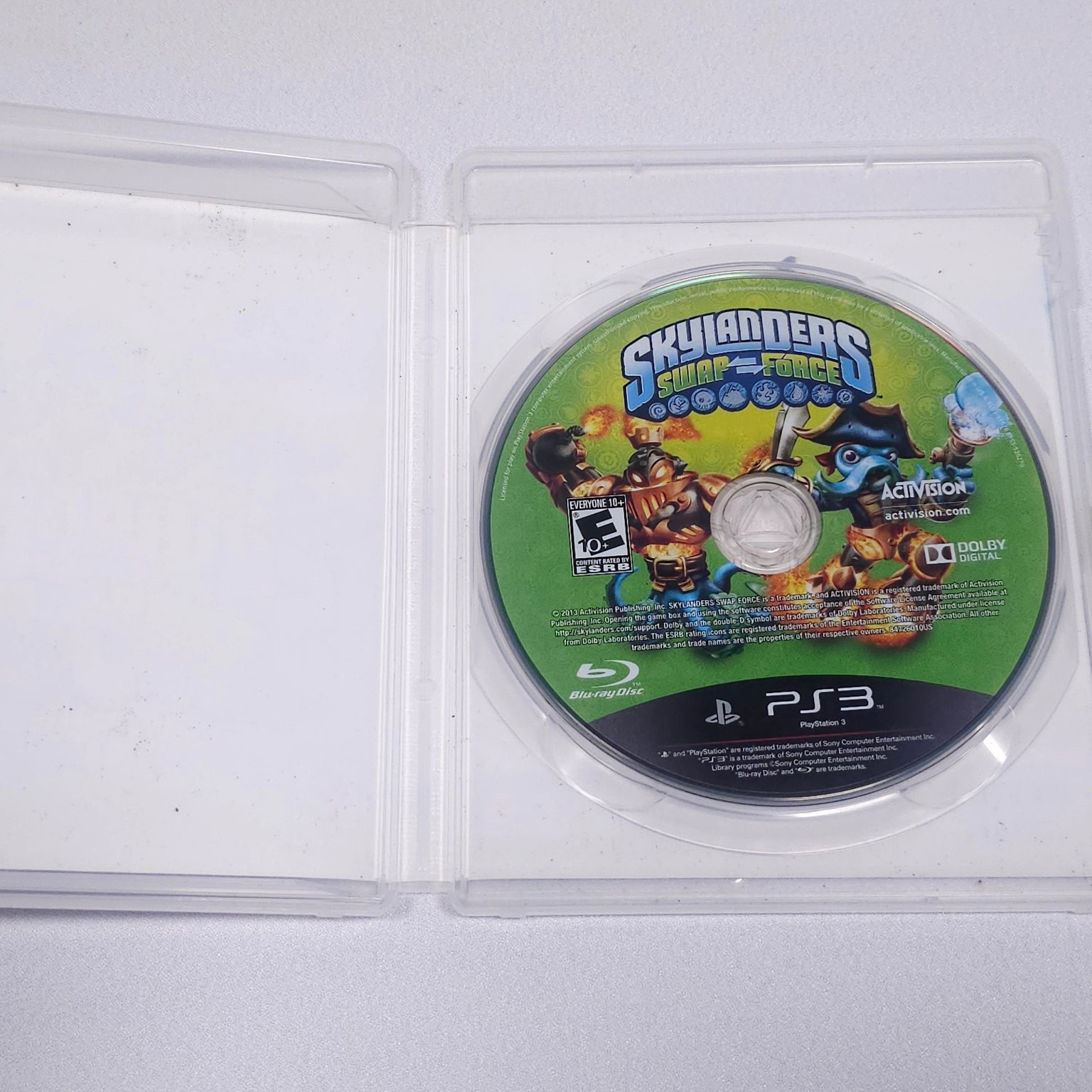 Skylanders Swap Force PS3 Video Game Swappable Characters Activision NO Manual