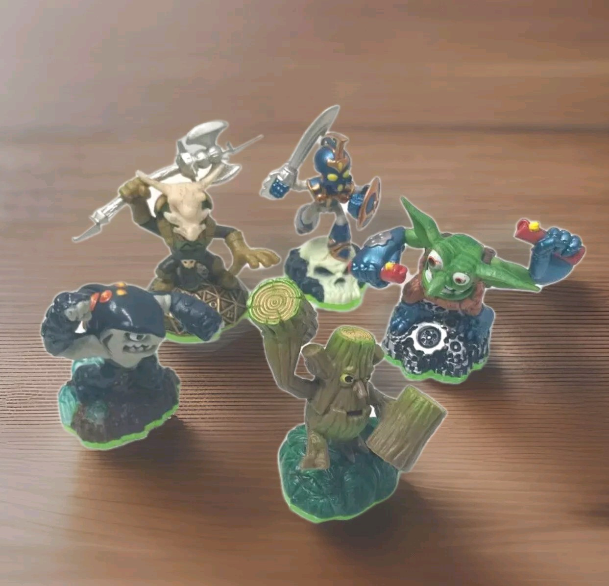 Skylanders Spyros Adventure – Lot Of 5 Chop Chop, Boomer, Voodood, Stump Smash