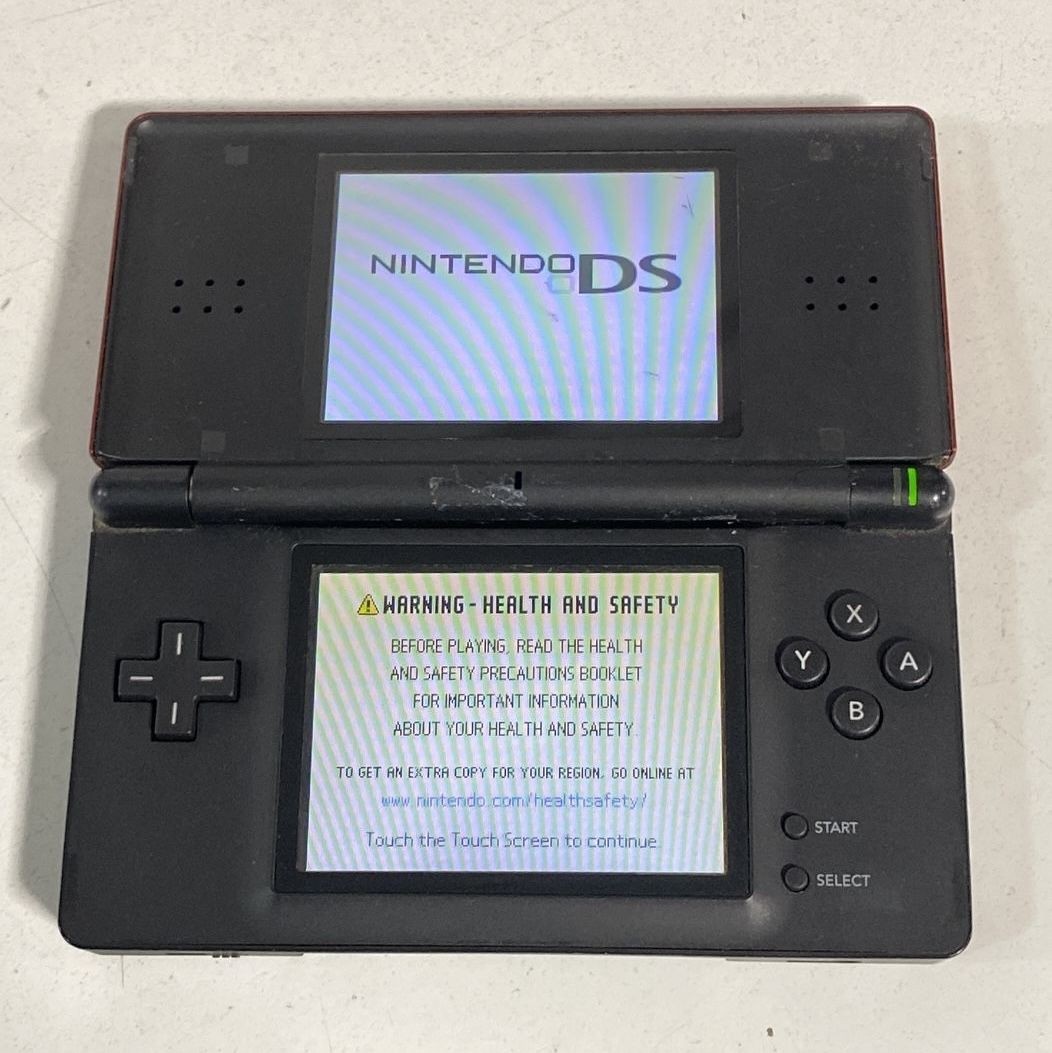 Nintendo DS Lite USG-001 Handheld Console Crimson Red For Parts or Not Working