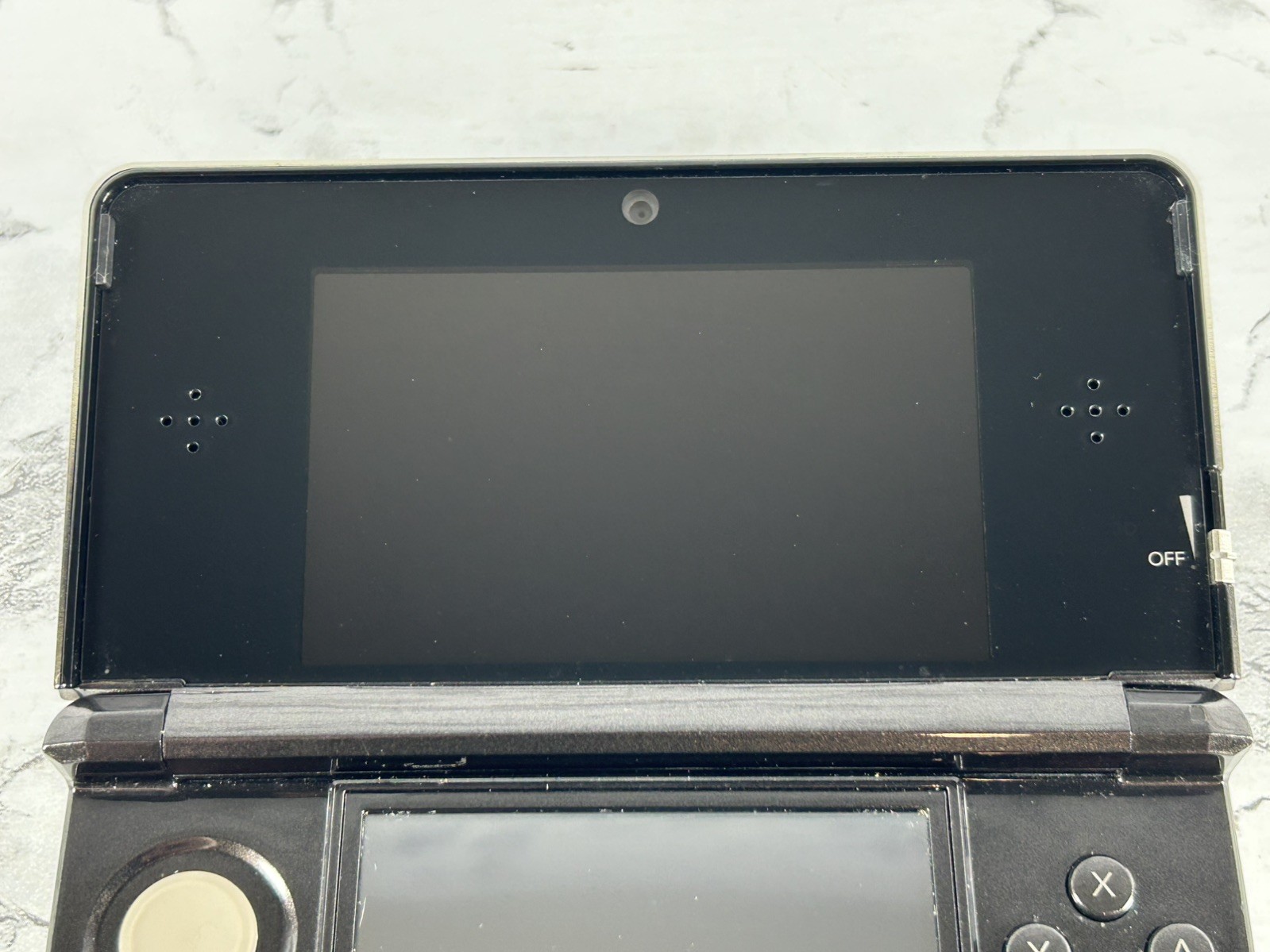Nintendo 3DS Handheld Game Console CTR-001 Cosmo Black w/ 3 Games NO STYLUS