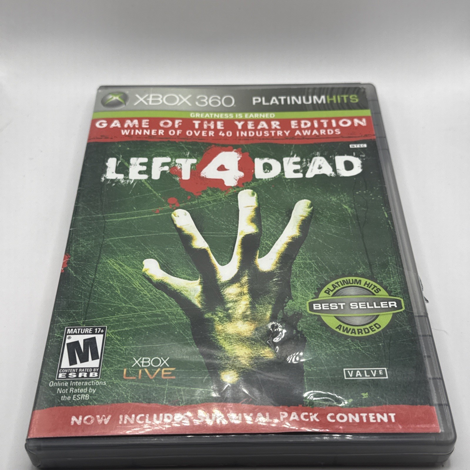 Left 4 Dead – Game of the Year Edition (Microsoft Xbox 360, 2009) Tested Working