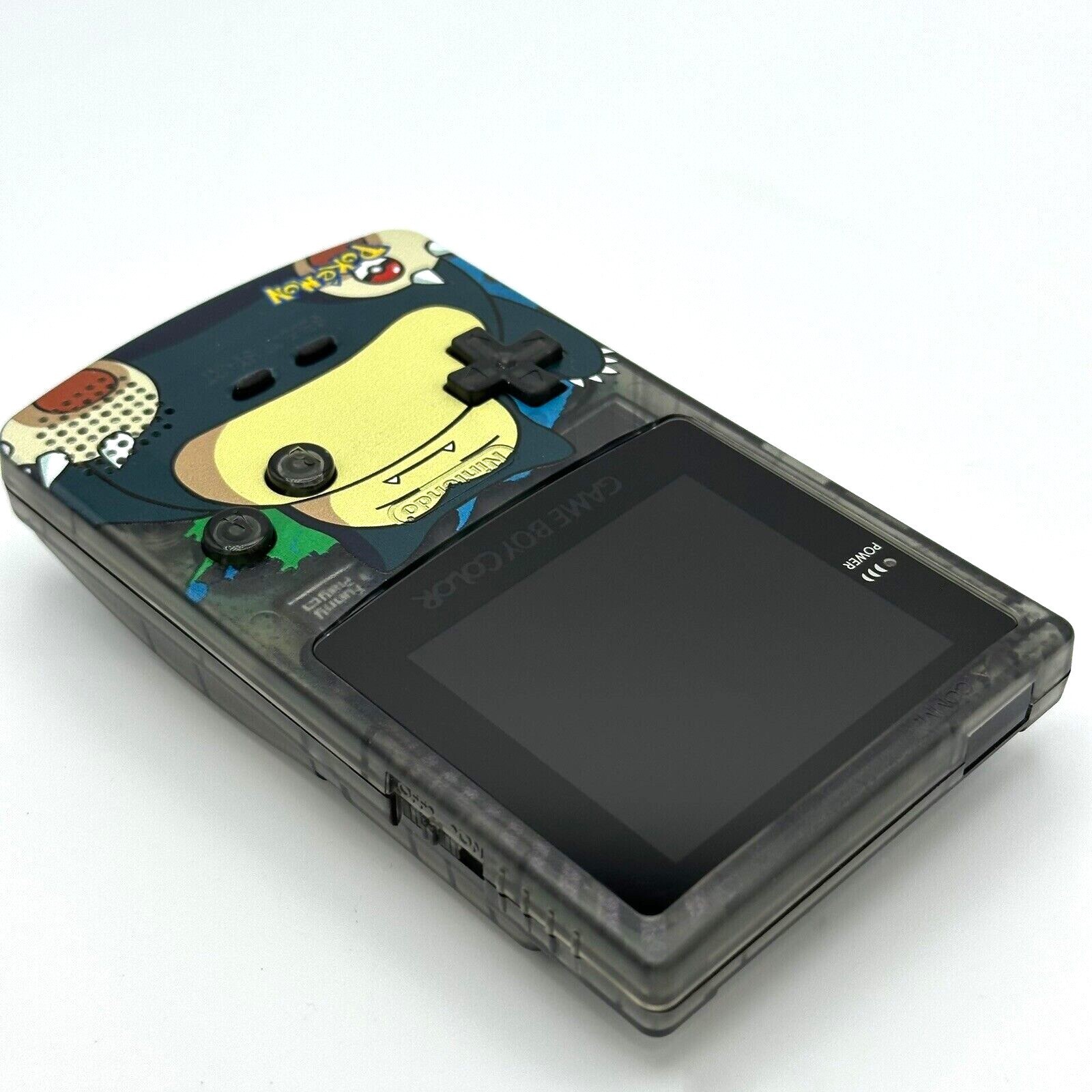 Nintendo Game Boy Color GBC IPS Q5 Backlight Mod Pokemon Snorlax Smoke Console