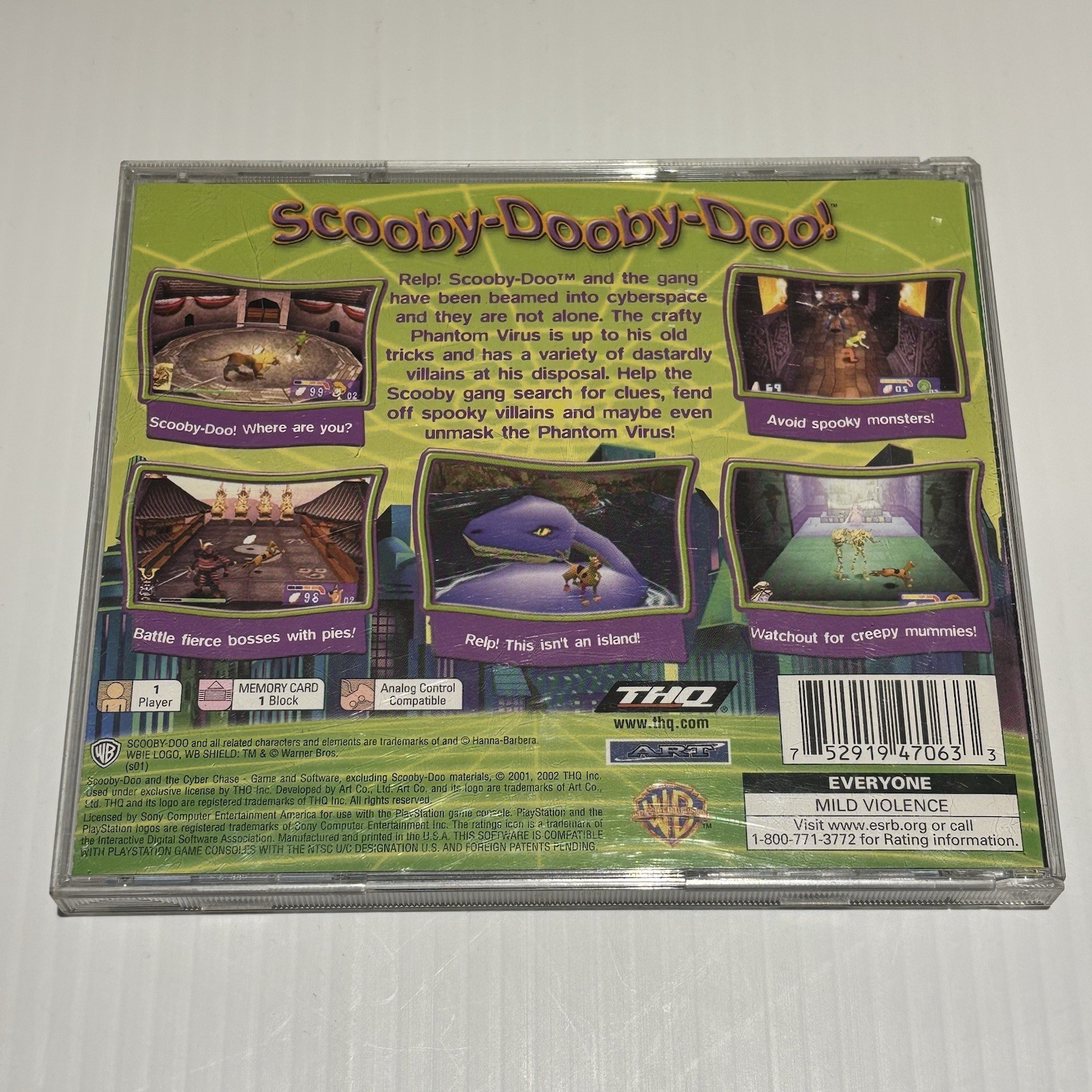 Scooby-Doo Cyber Chase Sony PlayStation 1 PS1 – Tested