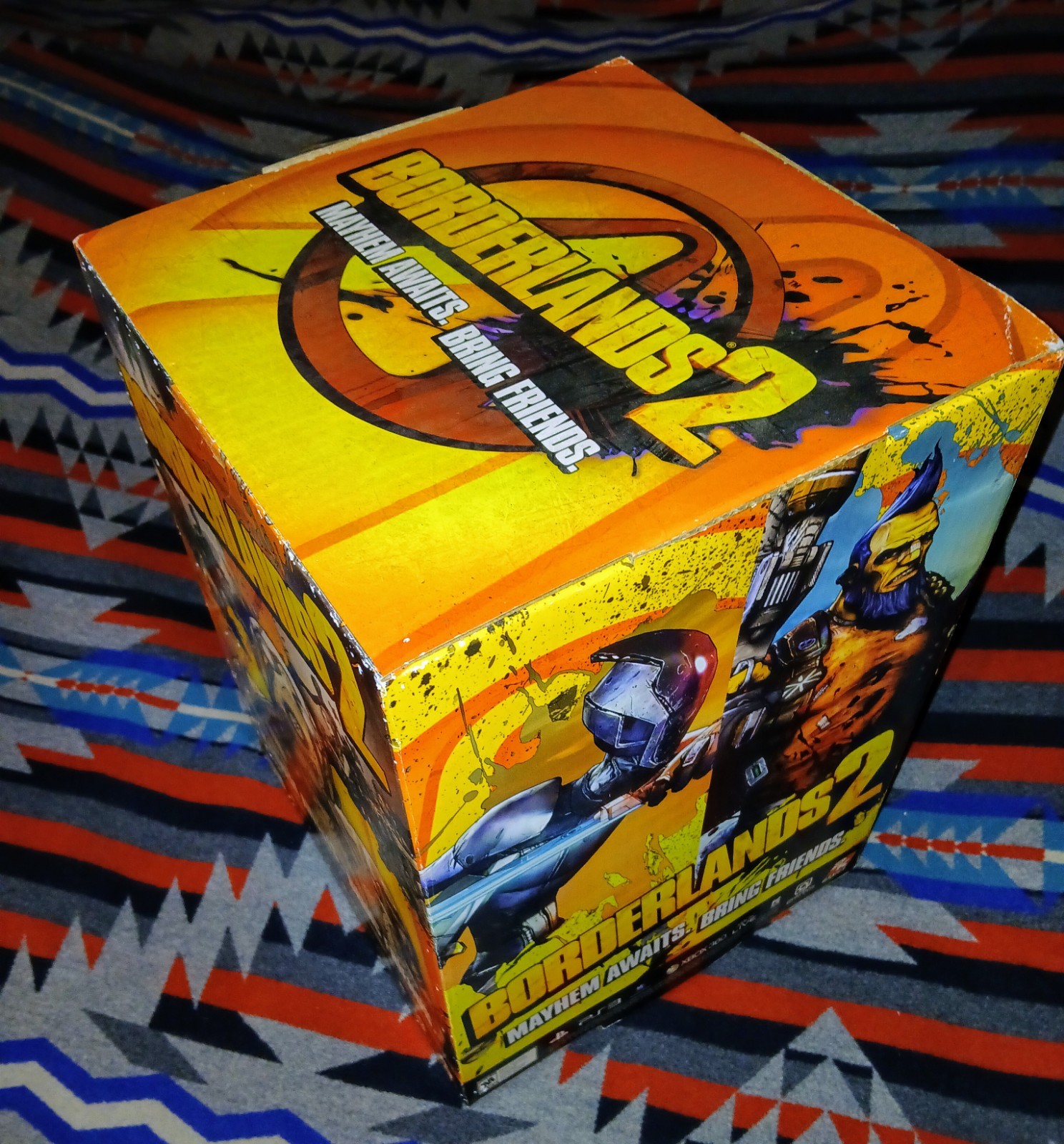 Borderlands 2 Big 15 x 11 X 11 Gamestop Promo Display Cube 2012 Gearbox 2k