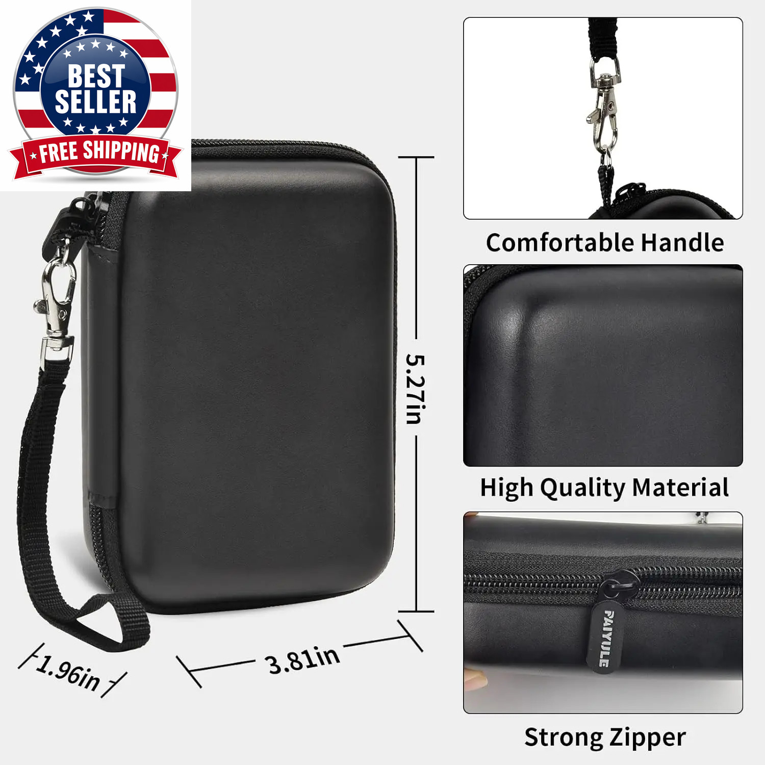 Travel Case Compatible with RG35XX/ Rg35Xx plus Retro Handheld Game Console, Han