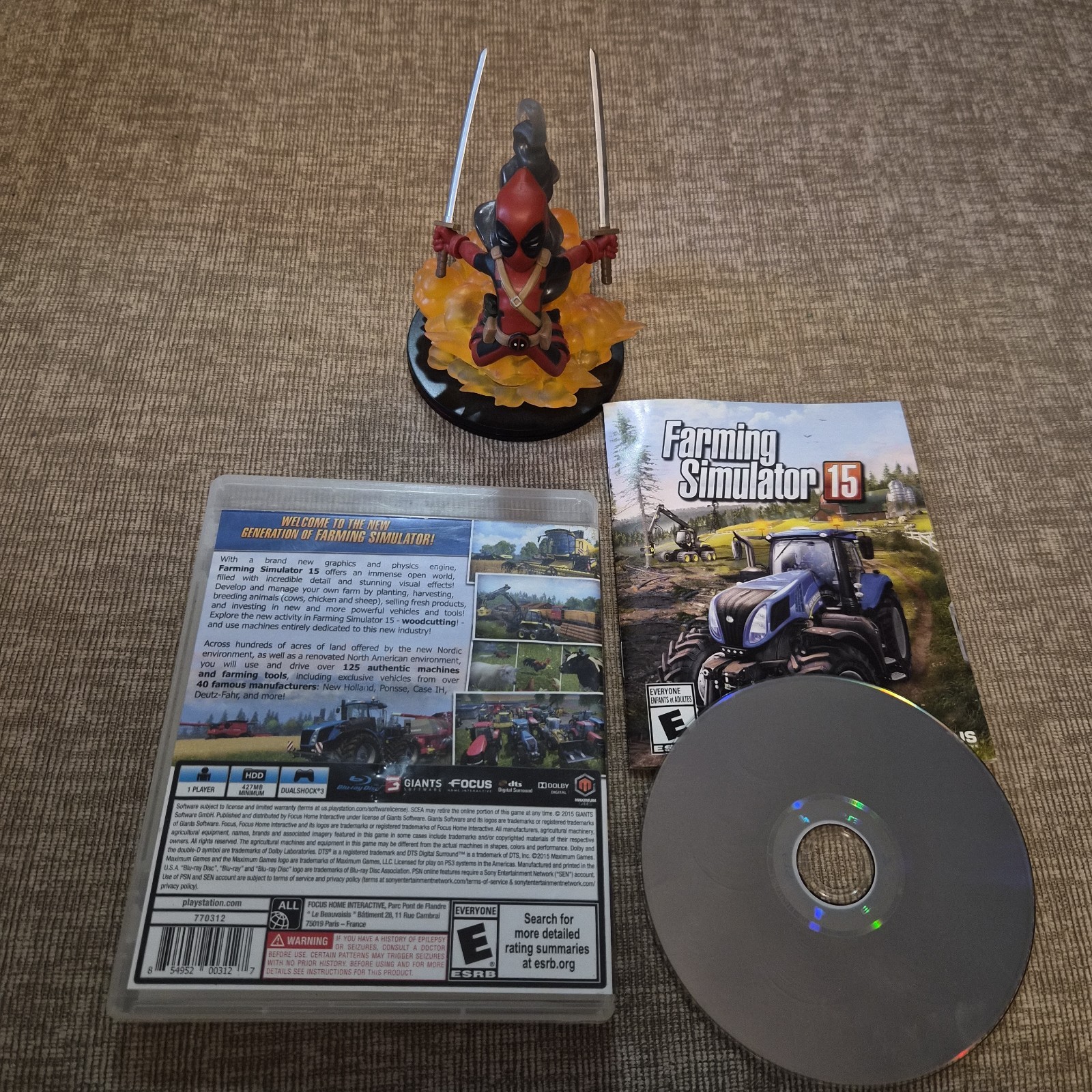 Farming Simulator 15 (Sony PlayStation 3, 2015) CIB READY TO SHIP