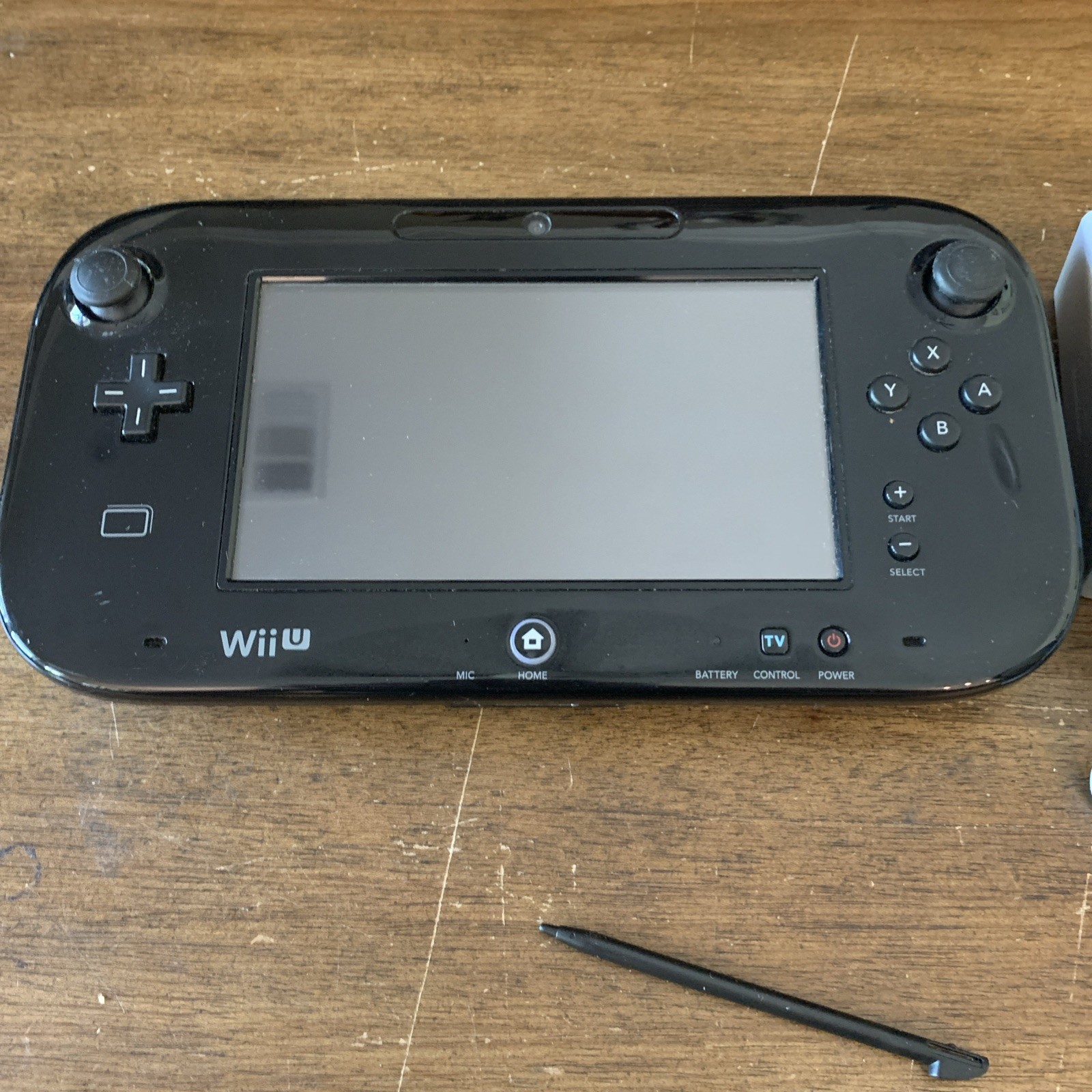 Nintendo Wii U Black GAMEPAD w/ Charger +stylus WUP-010 US