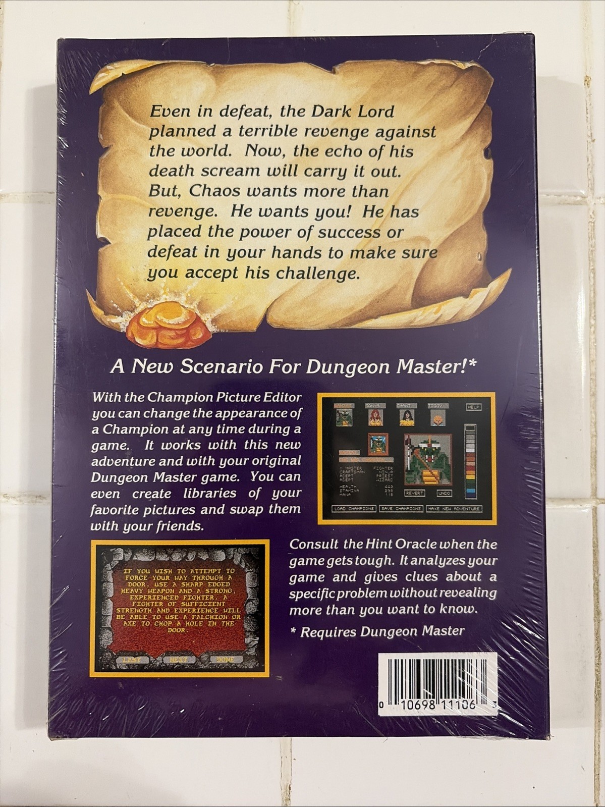 Dungeon Master: Chaos Strikes Back Expansion Pack #1, Amiga Computer Game SEALED