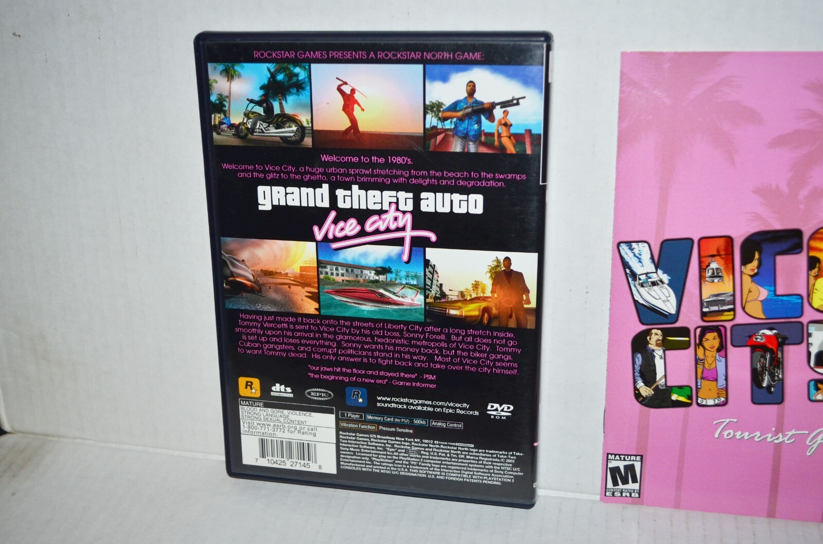 Grand Theft Auto: Vice City (Sony PlayStation 2, 2002) GTA PS2 Black Label CIB