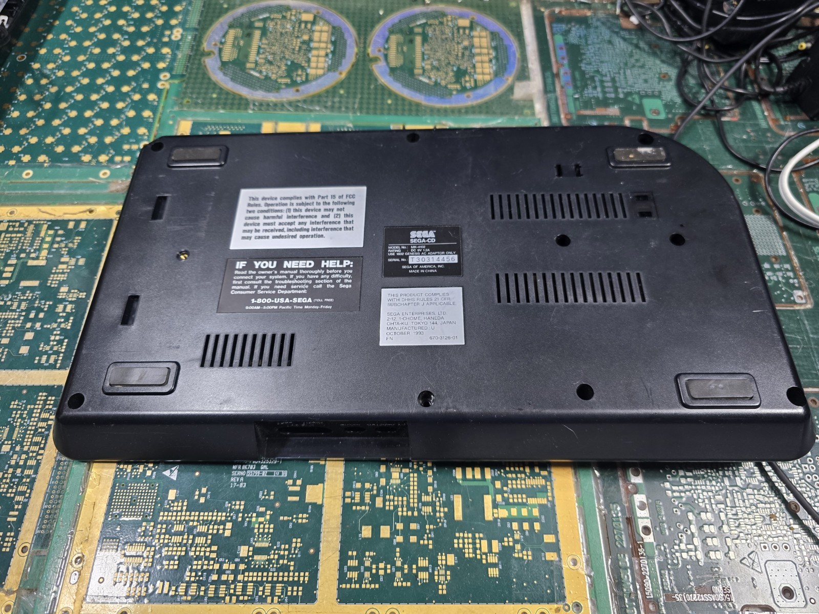 SEGA CD **MK-4102 ONLY** EXACT LABELED BOTTOM CASE #1-INTACT-JUST OK-READ ALL