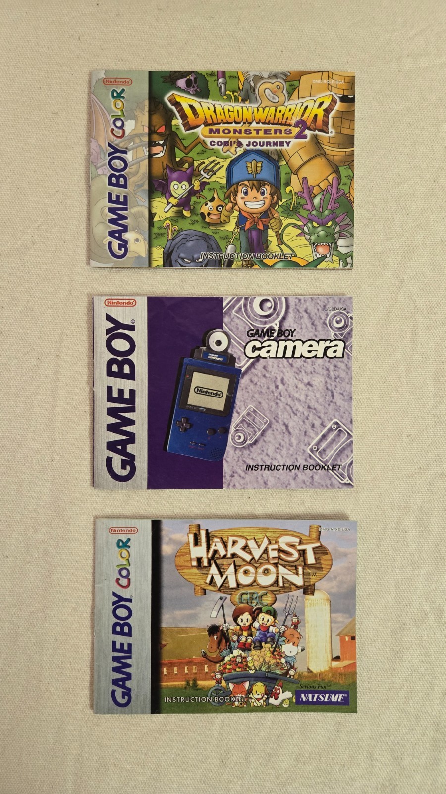 Game Boy/Game Boy Color/Game Boy Advance Manuals lot ~You Pick~ READ DESCRIPTION
