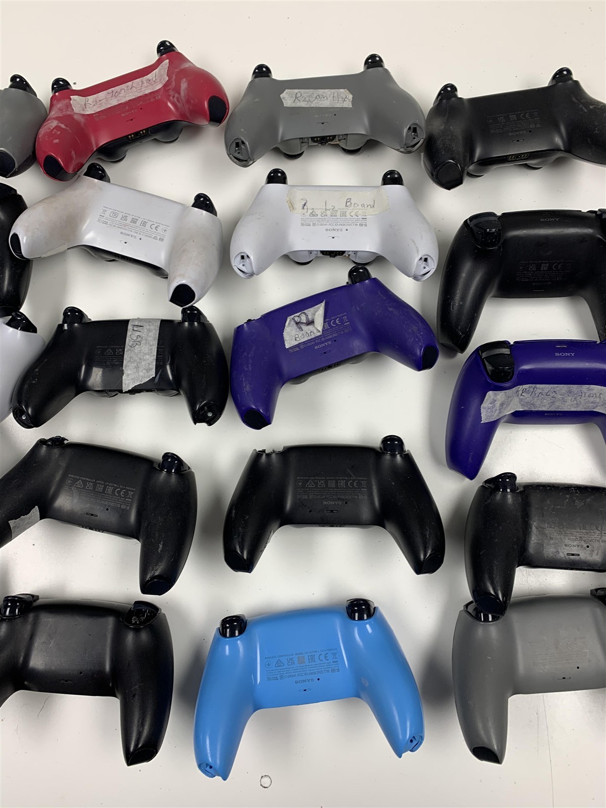 Bulk Lot 20 Sony PS5 DualSense Controllers Broken Parts Repair Wholesale
