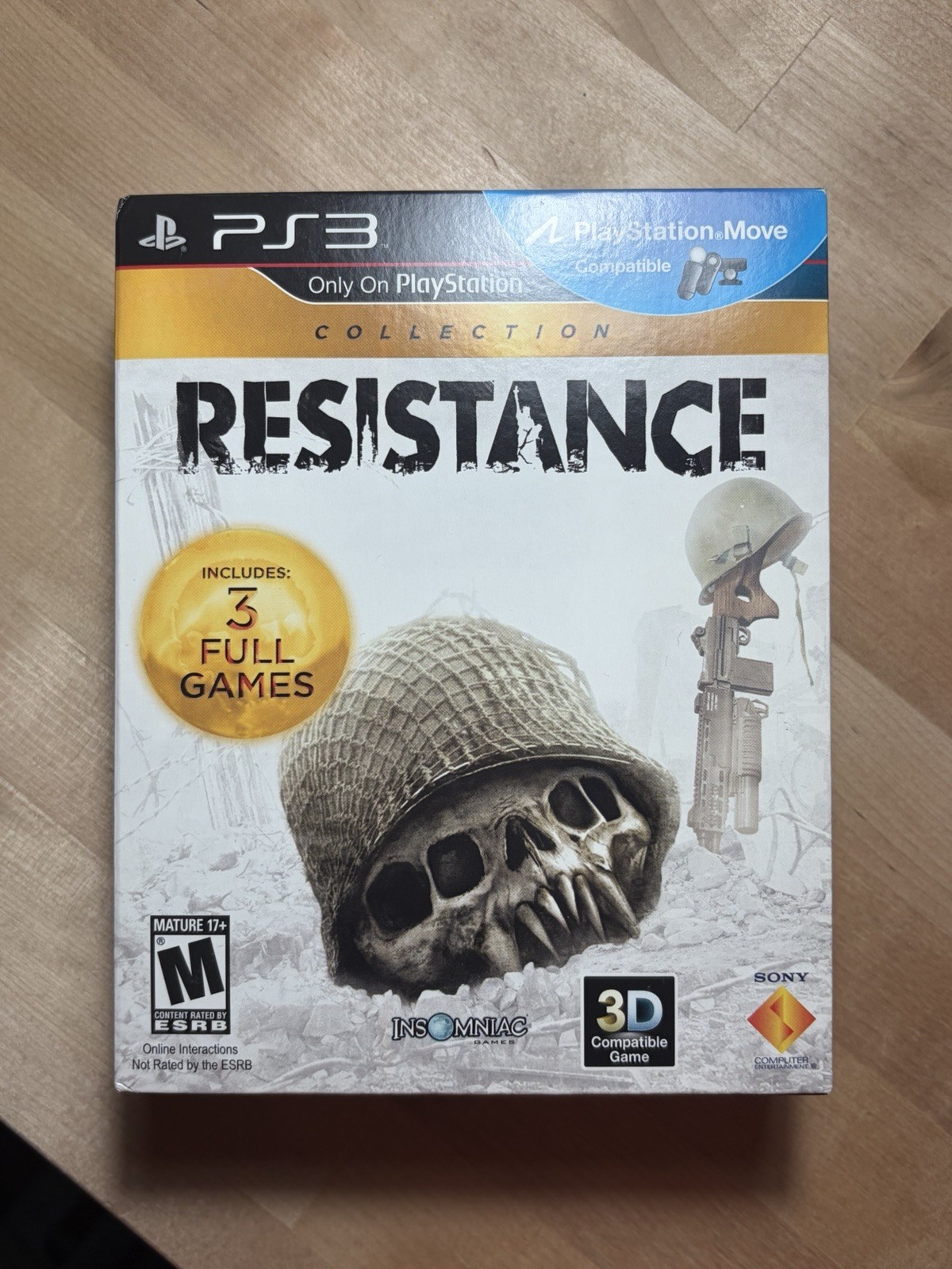 Resistance 1/2/3 Collection PS3 Playstation 3 CIB w/ Slipcover MINT DISCS