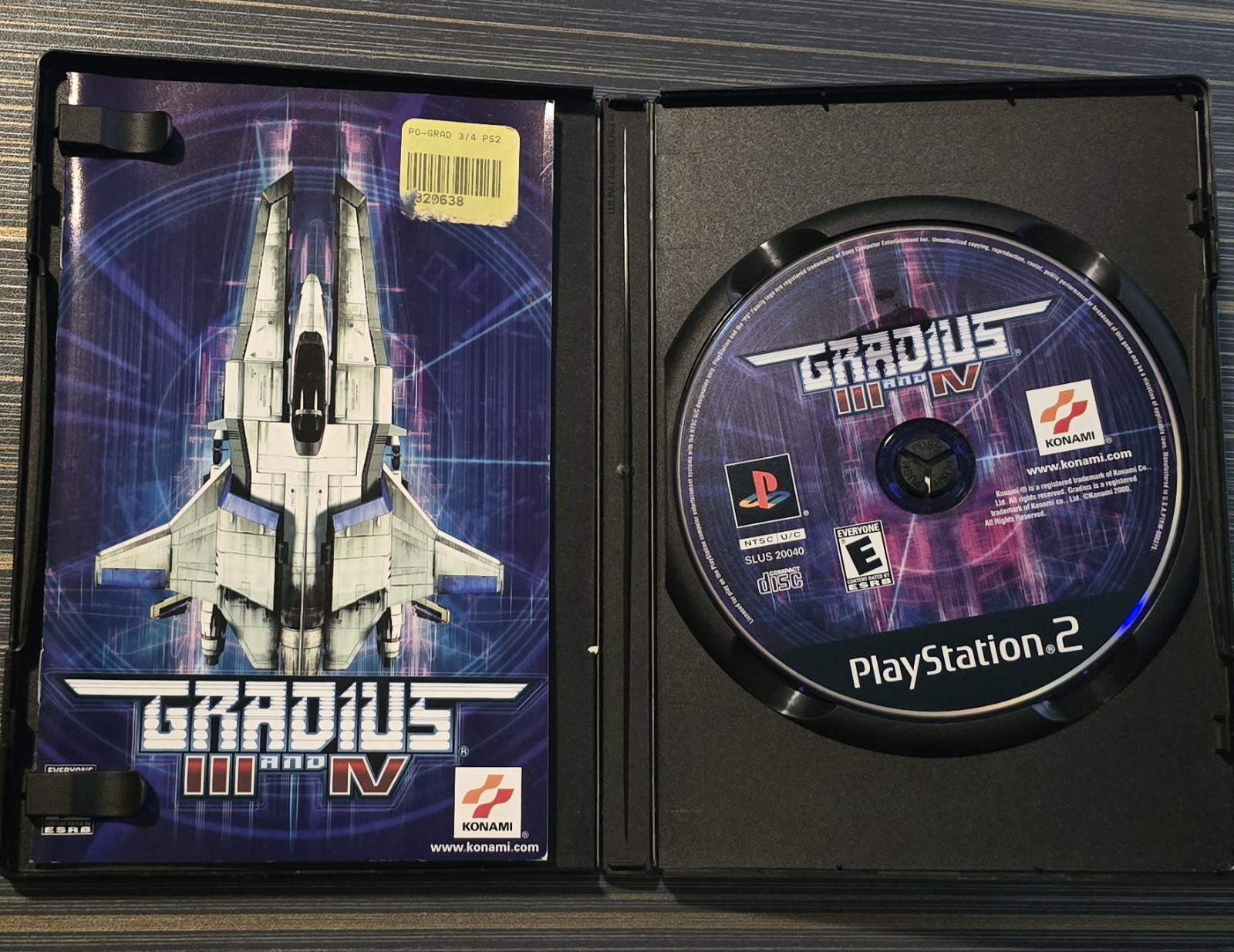 Konami Gradius III and IV PS2 E NTSC-U/C 2000 Shooter Arcade Gradius Series