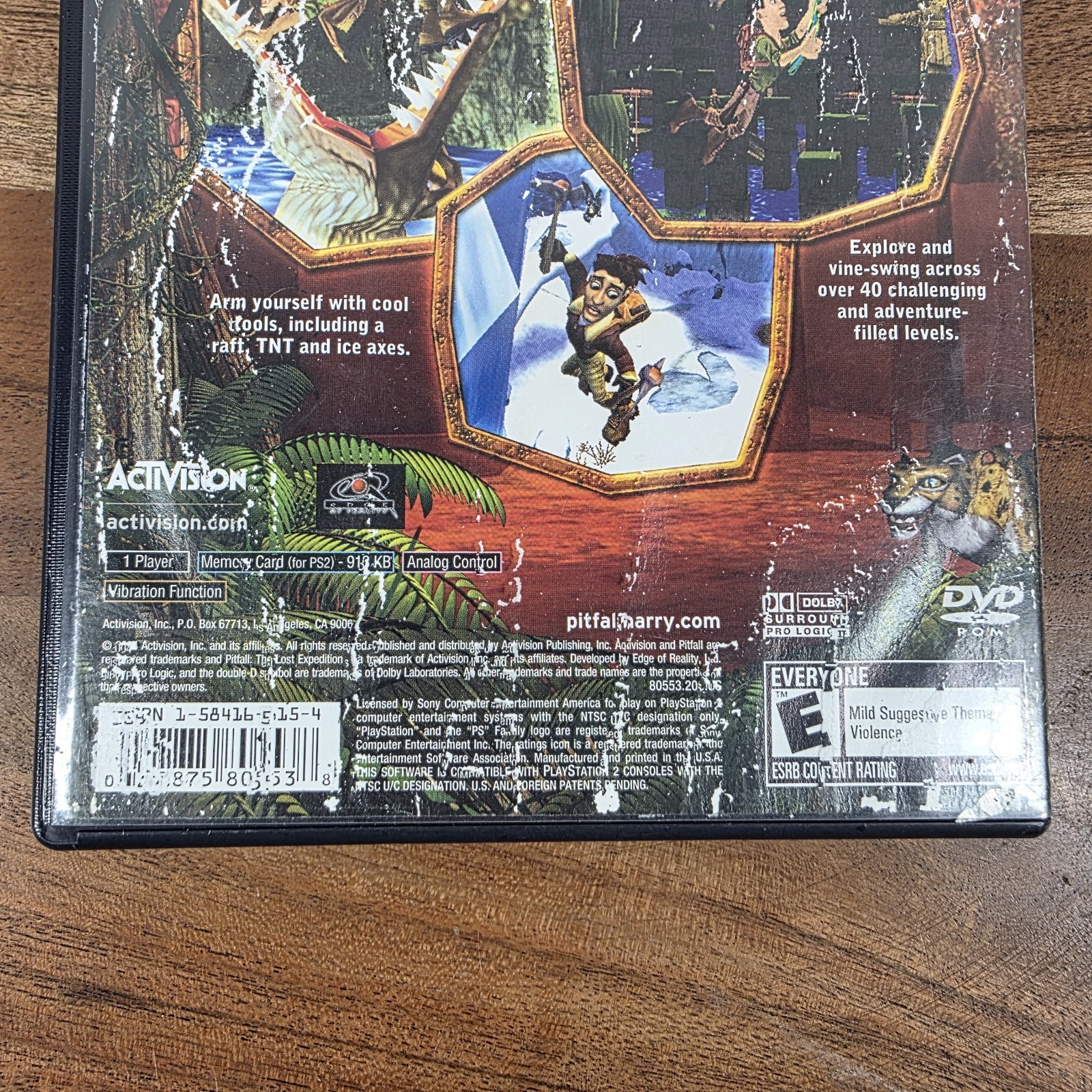 Pitfall The Lost Expedition PlayStation 2 PS2 Tested Working READ DESCRIPTION