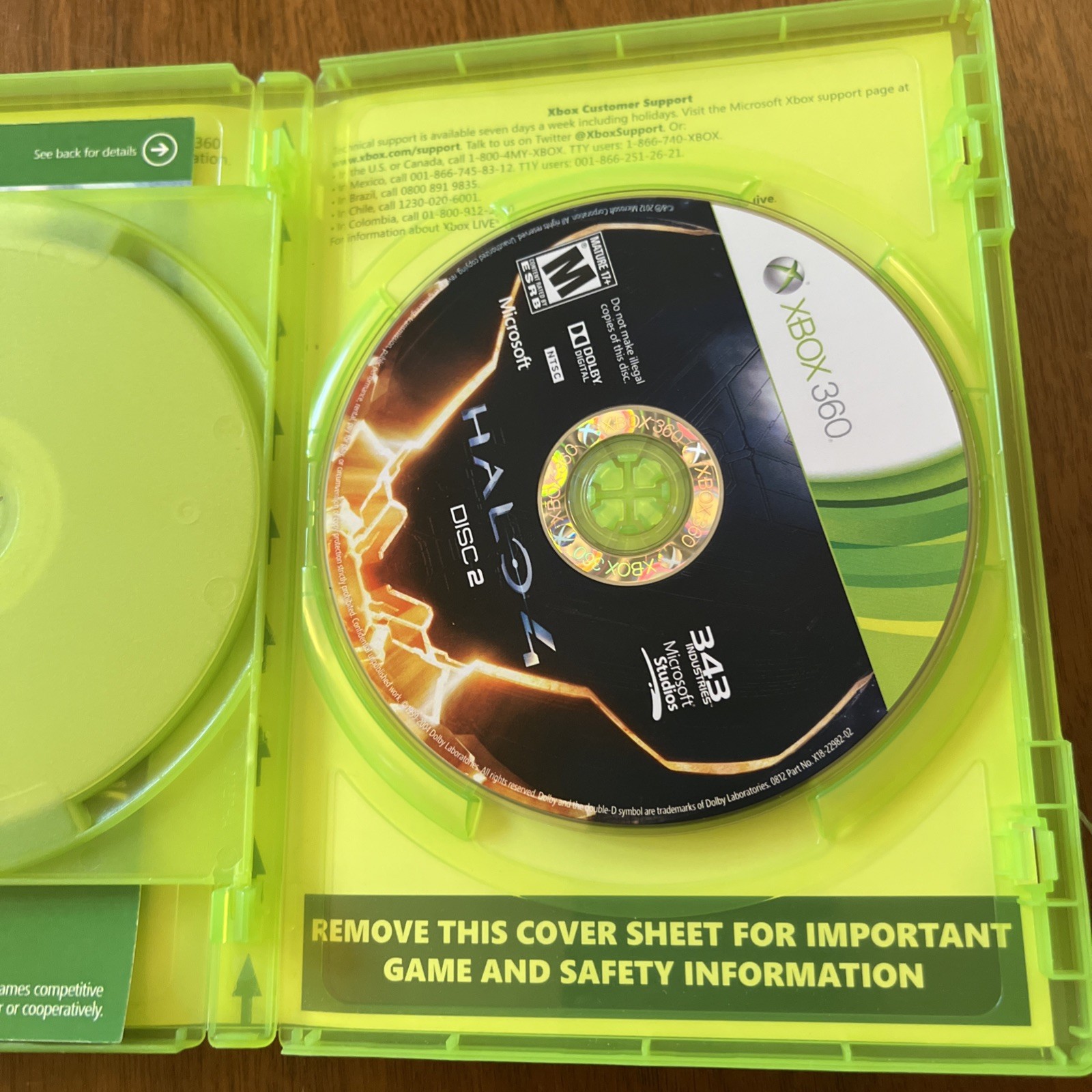 Halo 4 Xbox 360 2-Disc Set Complete, Tested