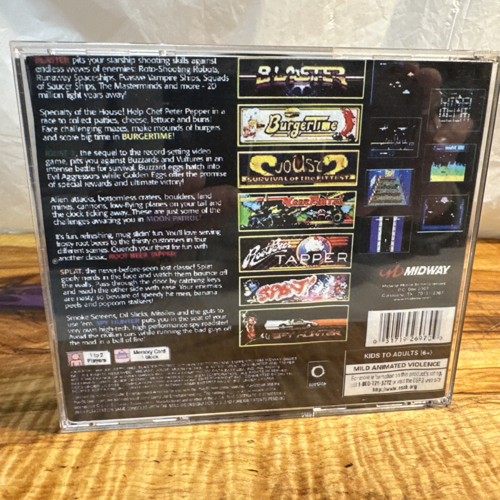 Midway Arcade Greatest Hits Midway Collection 2 – Tested PS1 PlayStation 1 PSOne