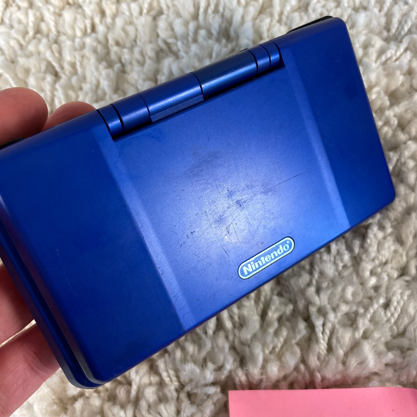 Nintendo DS Original NTR-001 Cobalt Blue Handheld Console System READ