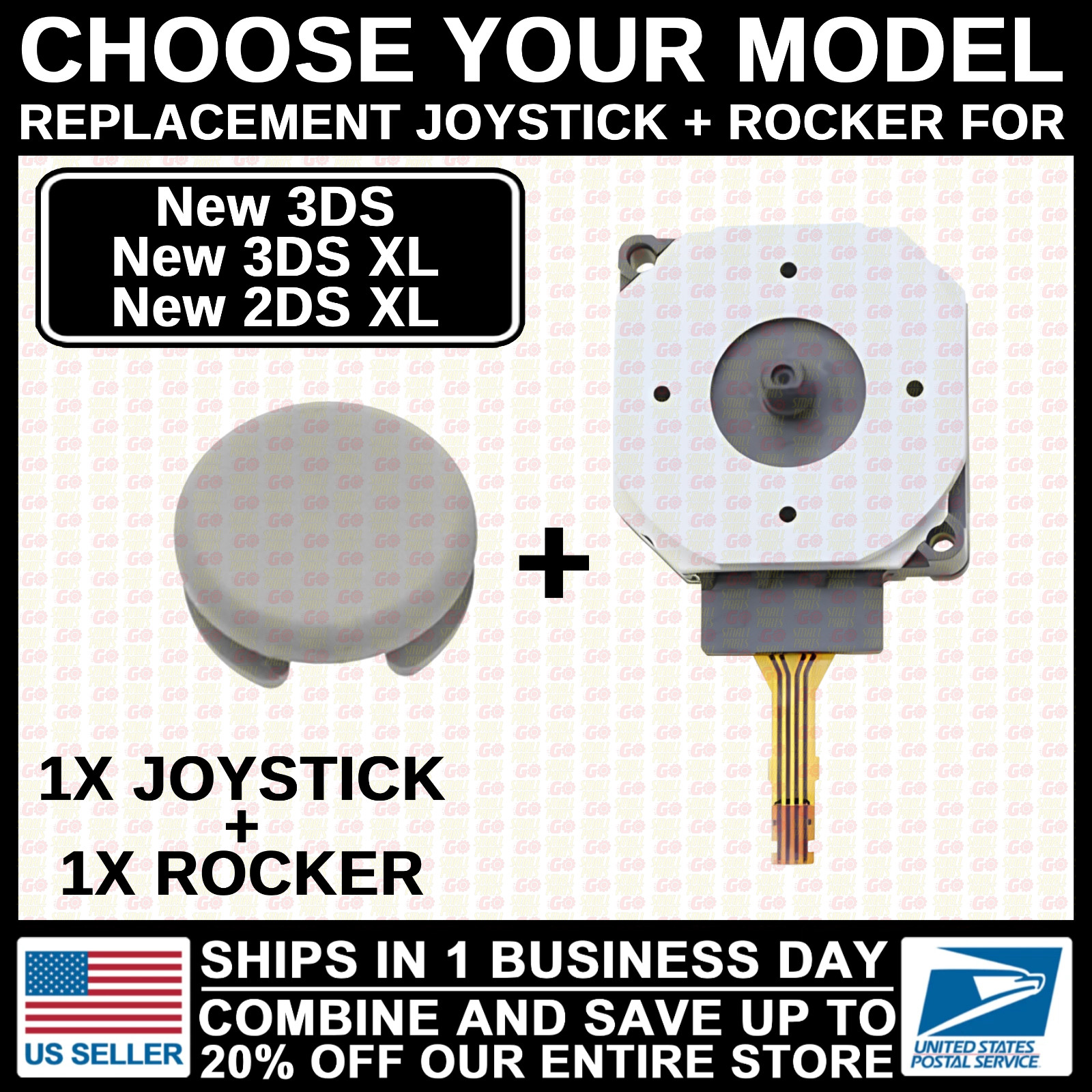 OEM Analog Joystick Thumb Stick & Rocker Cap For Nintendo New/3DS/XL/2DS/LL