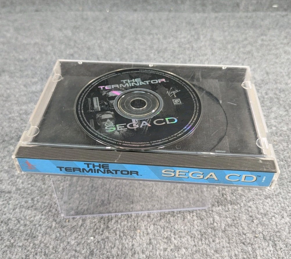 Terminator (Sega CD, 1993) cd game + Case