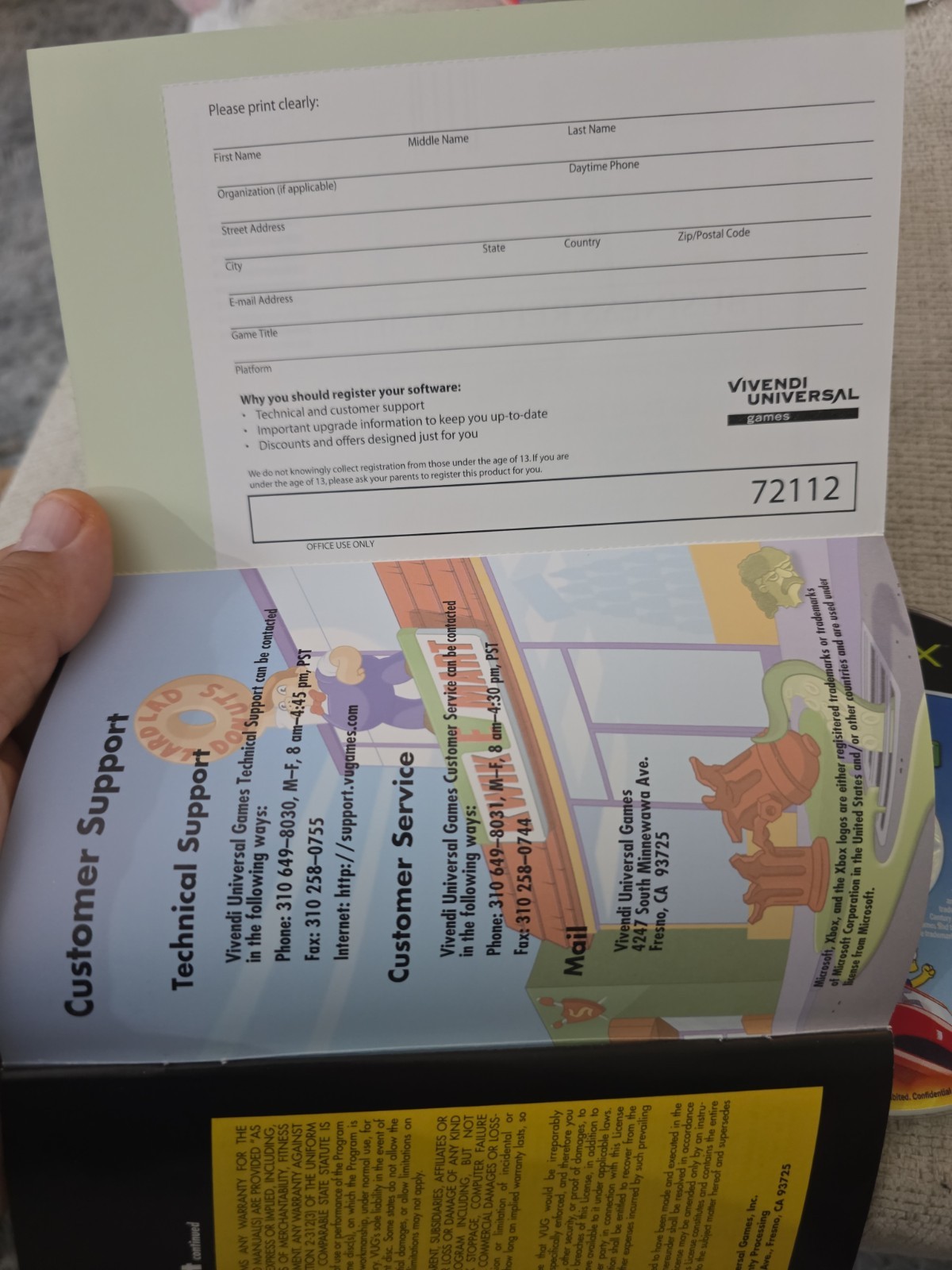 The Simpsons: Hit & Run (Xbox) Complete W/ Manual Reg Card