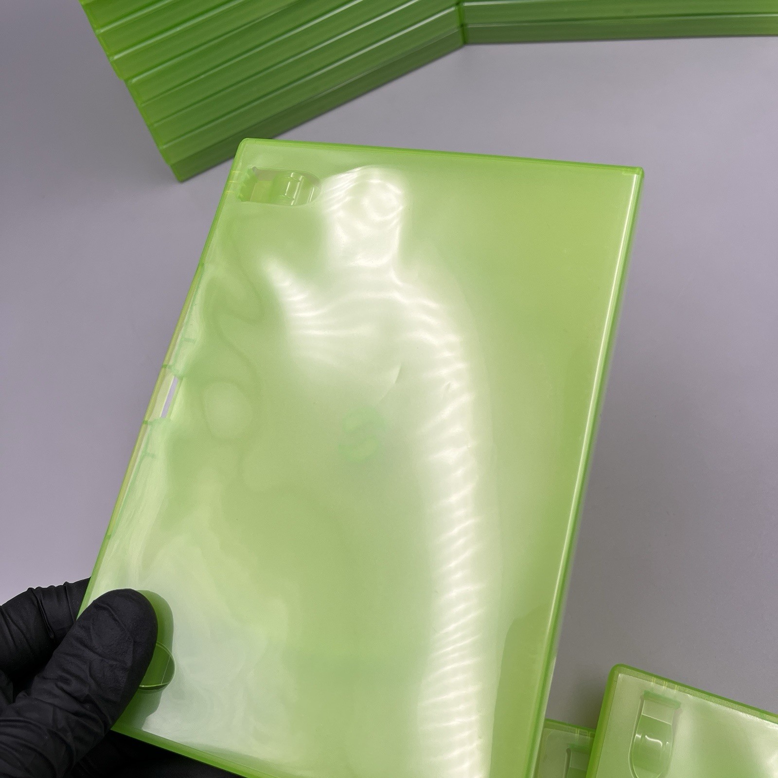 Xbox 360 Game Disc Case Replacement Translucent Green – Lot of 5 *READ*