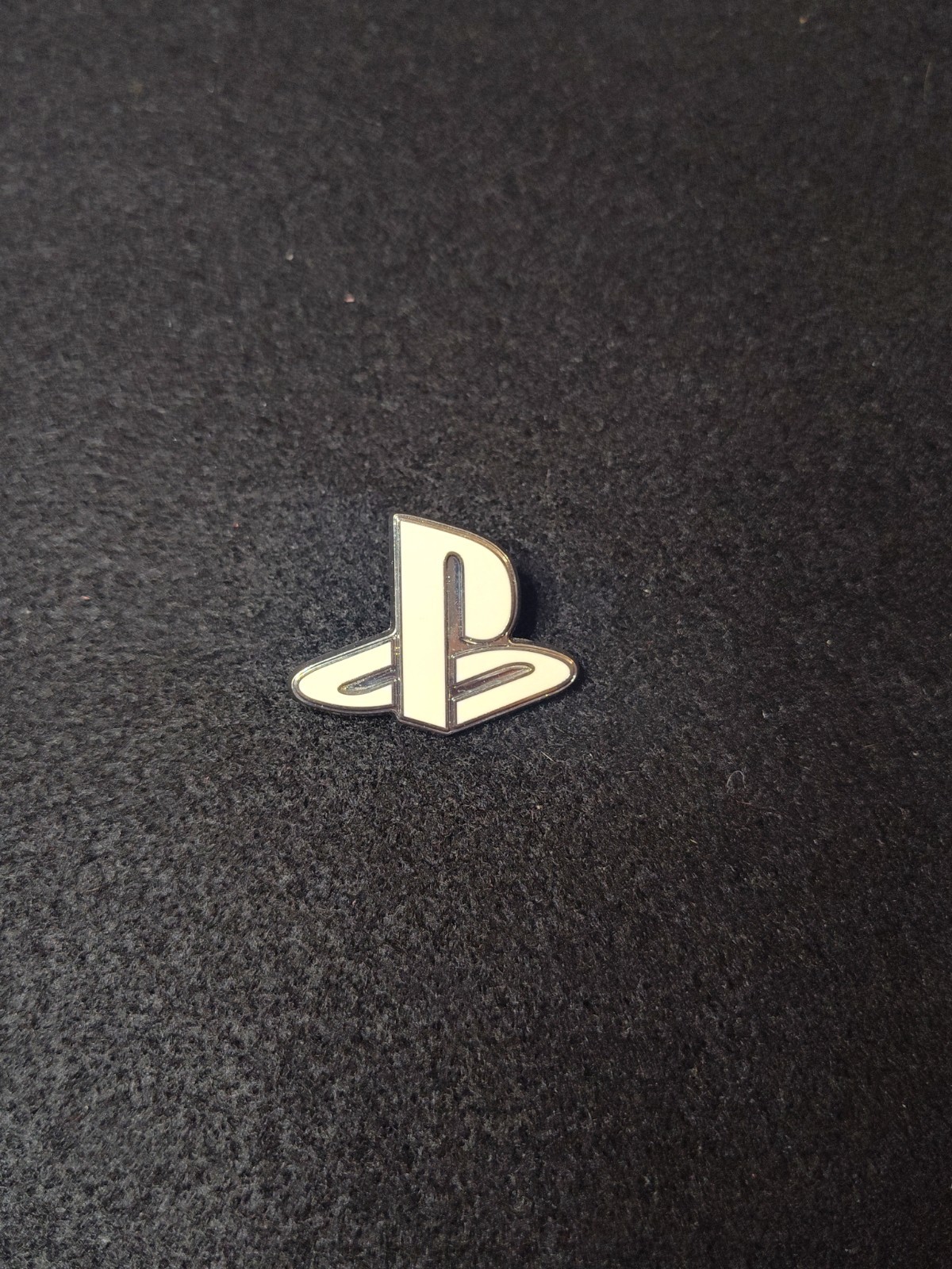 PlayStation Logo Promo Pin White And Silver