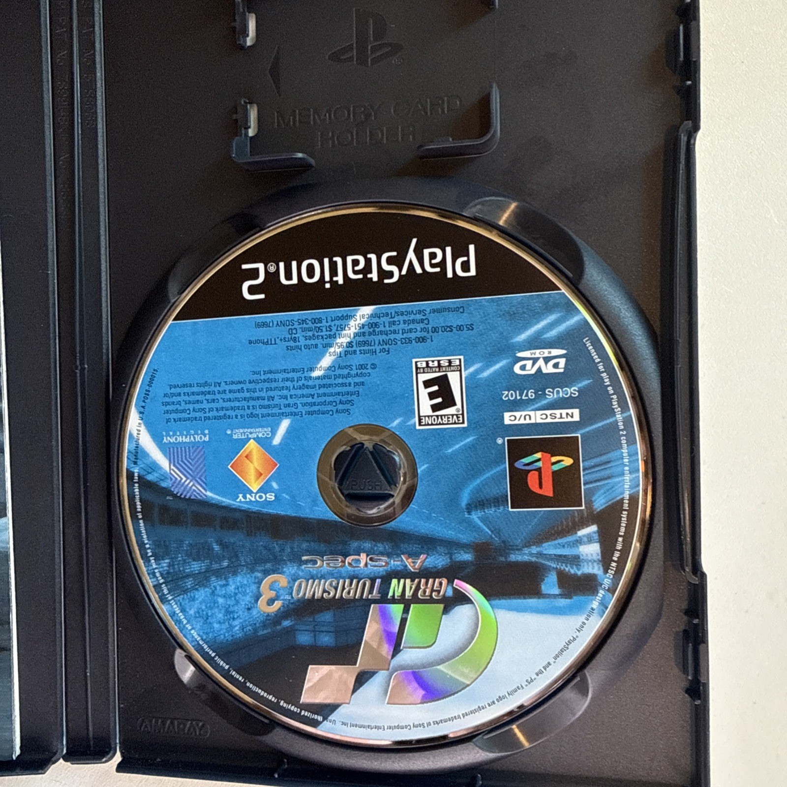 Gran Turismo 3 A-spec for Sony PS2 CIB w/MANUAL/REG CARD Black Label Inserts!