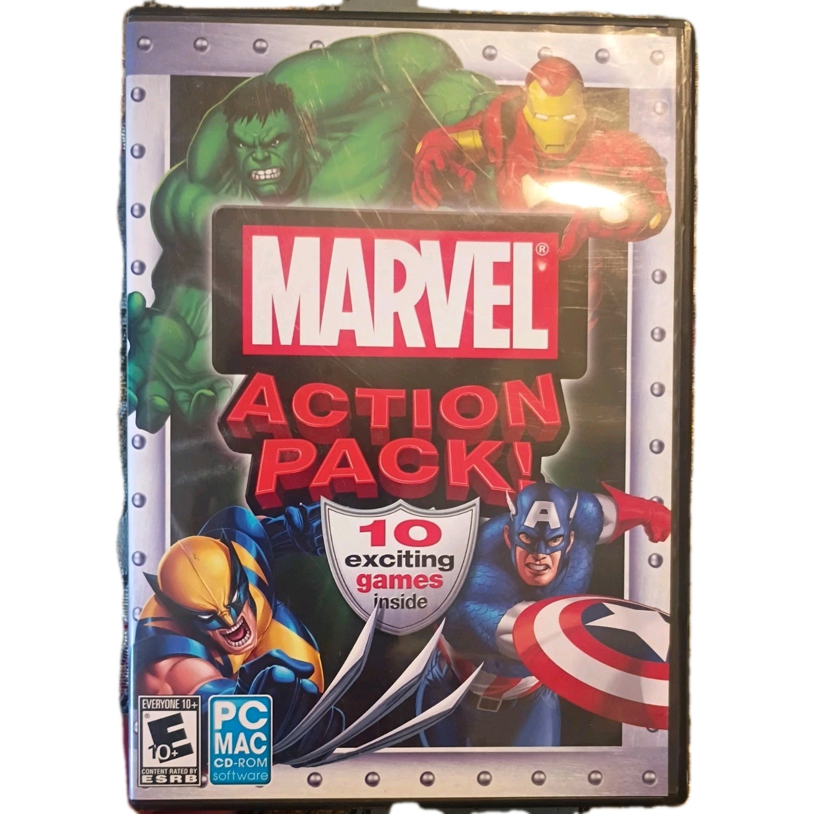 Marvel Action Pack – 10 PC Games – Hulk, Wolverine, Captain America, Iron Man