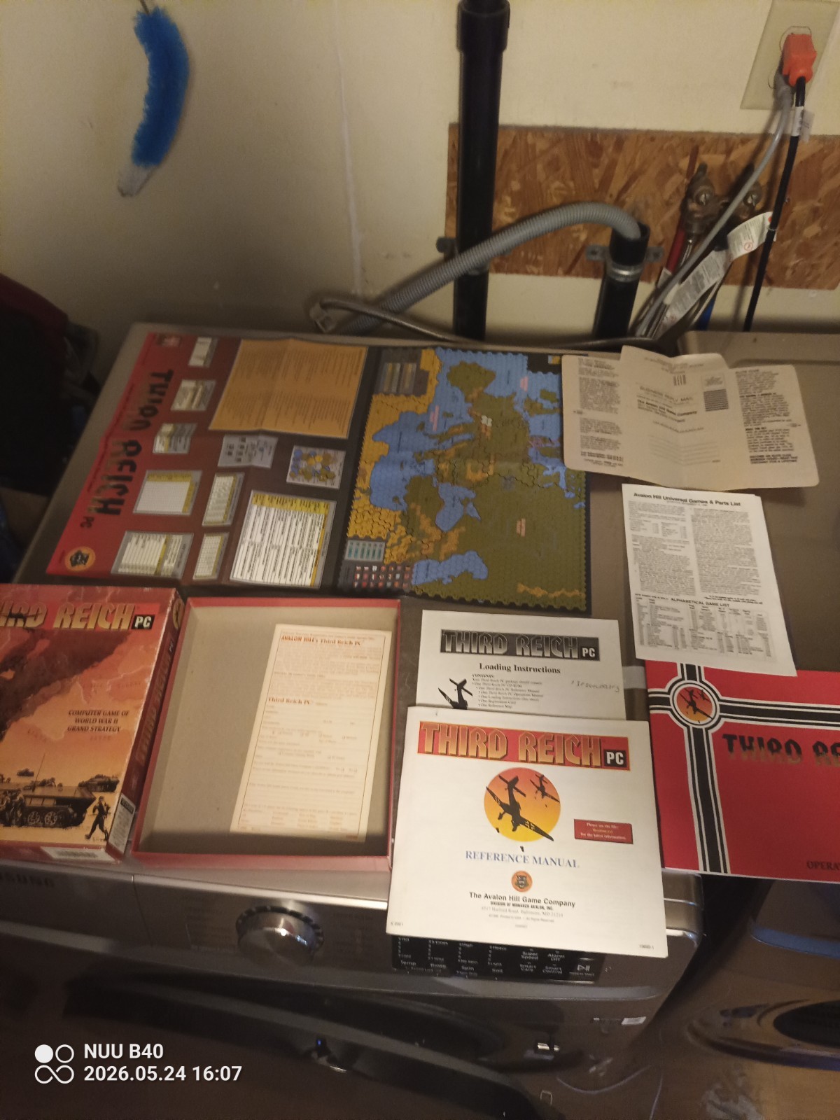 Third Reich PC (PC, 1996) cib with manuals, map and registration.