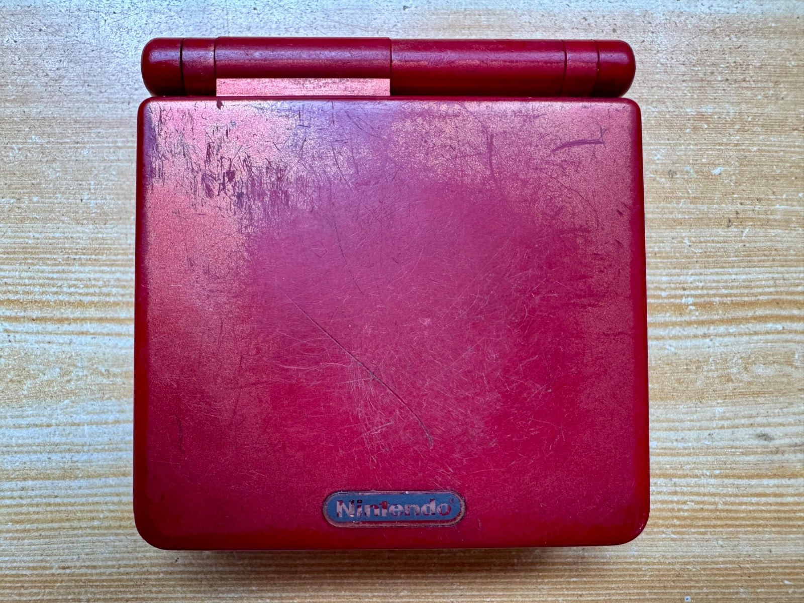 Nintendo Gameboy Advance SP AGS101 Flame Crimson Red Handheld System Console