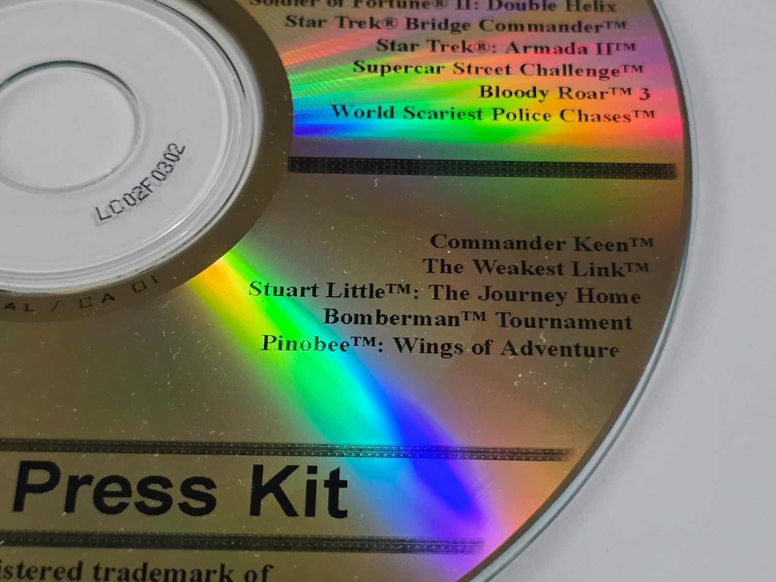 ACTIVISION E3 VIDEO GAME PROMO CD 2001 DIGITAL PRESS KIT THPS TONY HAWK ROM