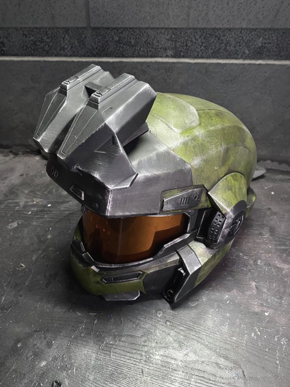 Halo Reach Jorge Helmet 3D Printed & Premade Orange Visor Adult