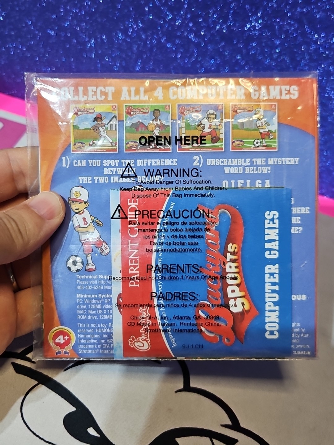 Backyard Sports Soccer PC Game Chick-fil-a Kids Meal New Sealed